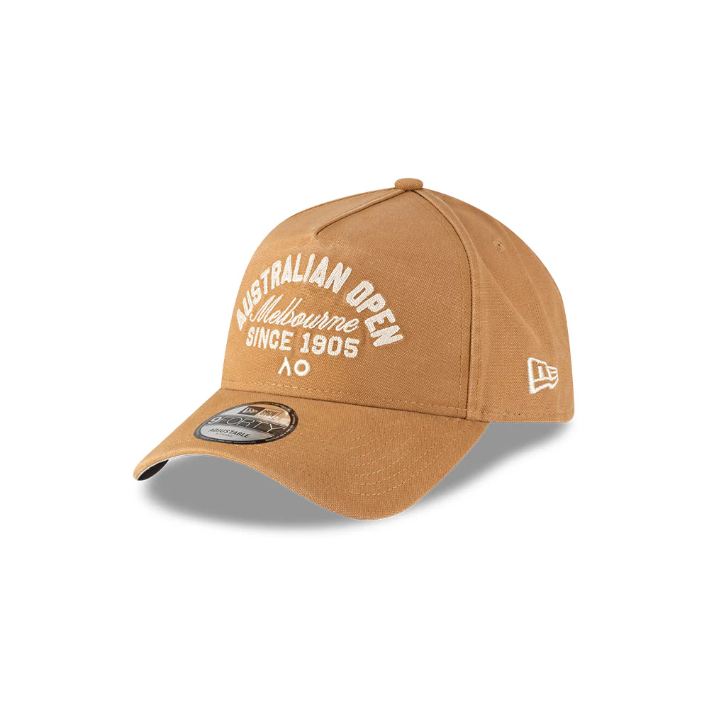 Australian Open 9FORTY Seasonal Script Cap Brown - Image 2
