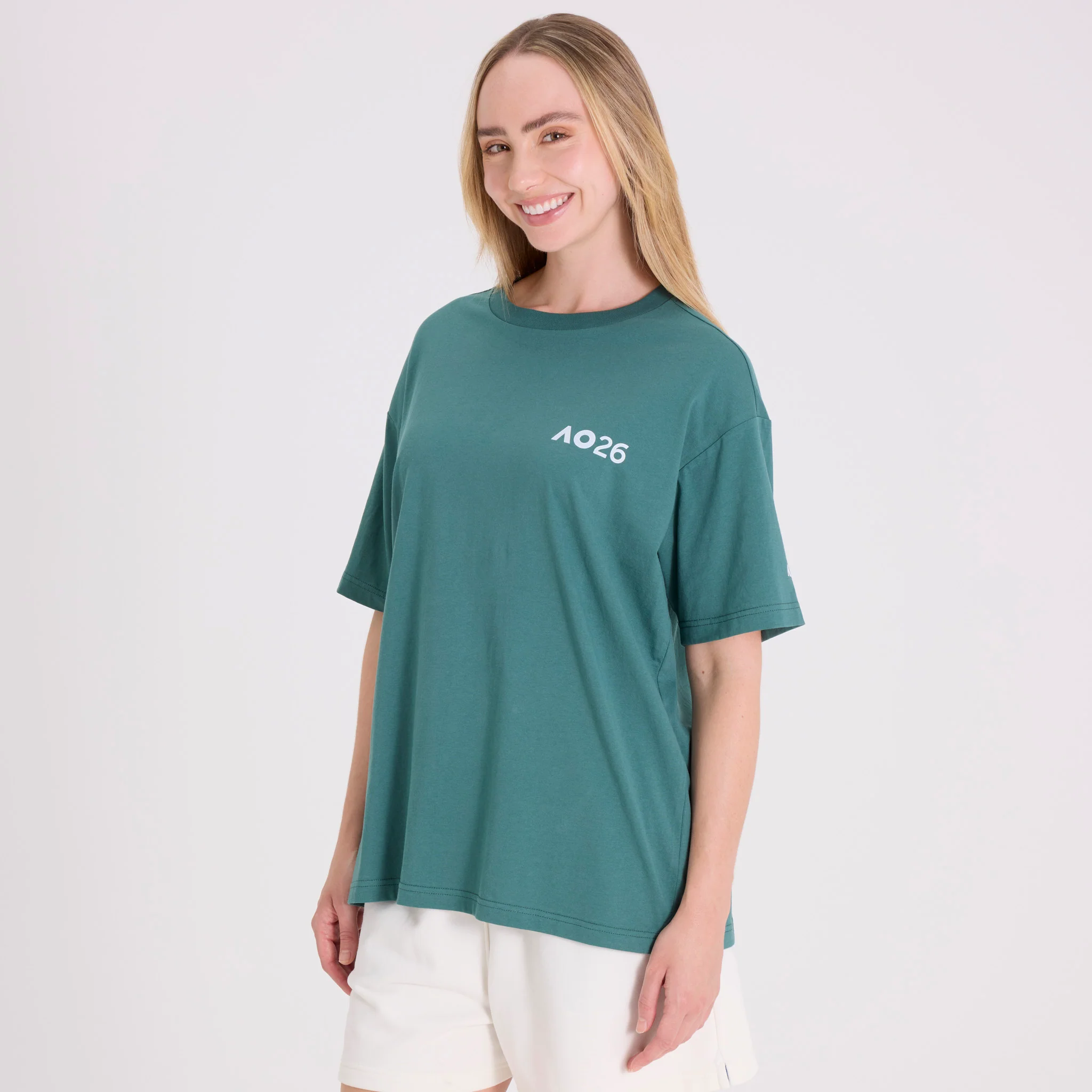 Unisex Australian Open Baseline T-Shirt Green - Image 2
