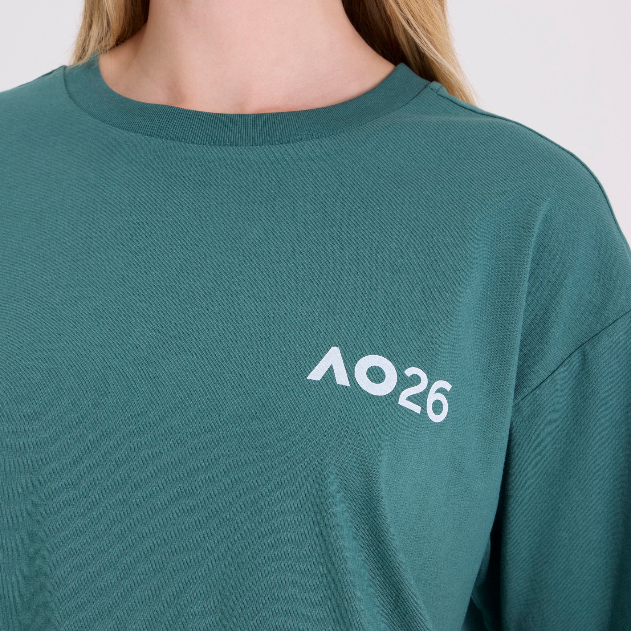 Unisex Australian Open Baseline T-Shirt Green - Image 4