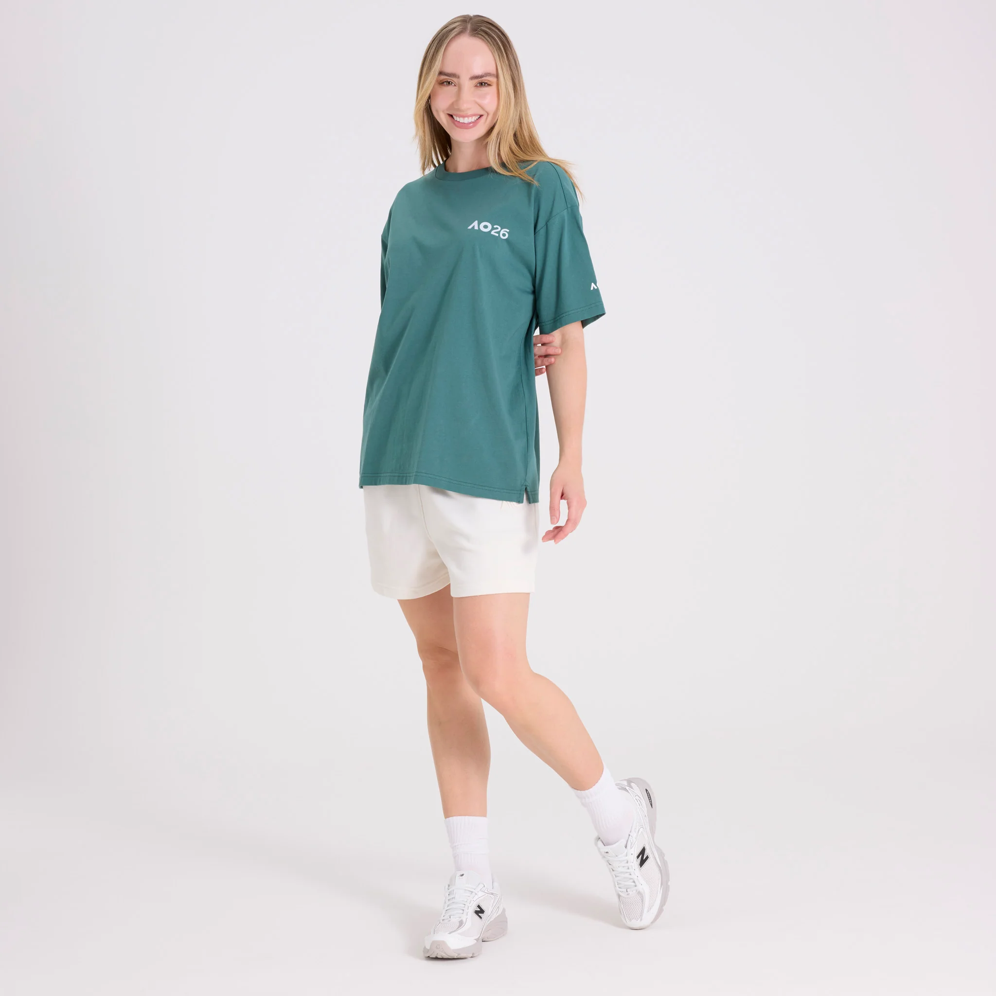 Unisex Australian Open Baseline T-Shirt Green - Image 7