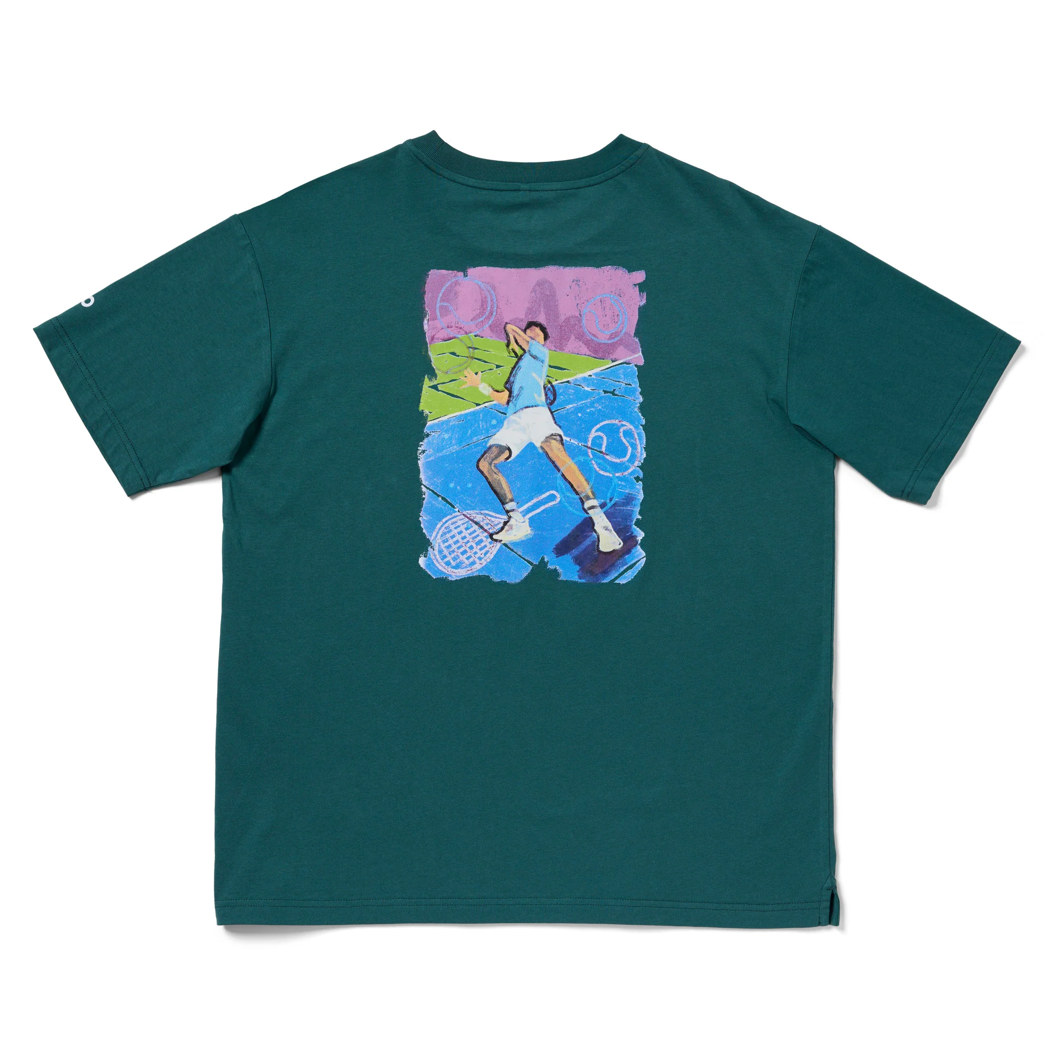 Unisex Australian Open Baseline T-Shirt Green - Image 9
