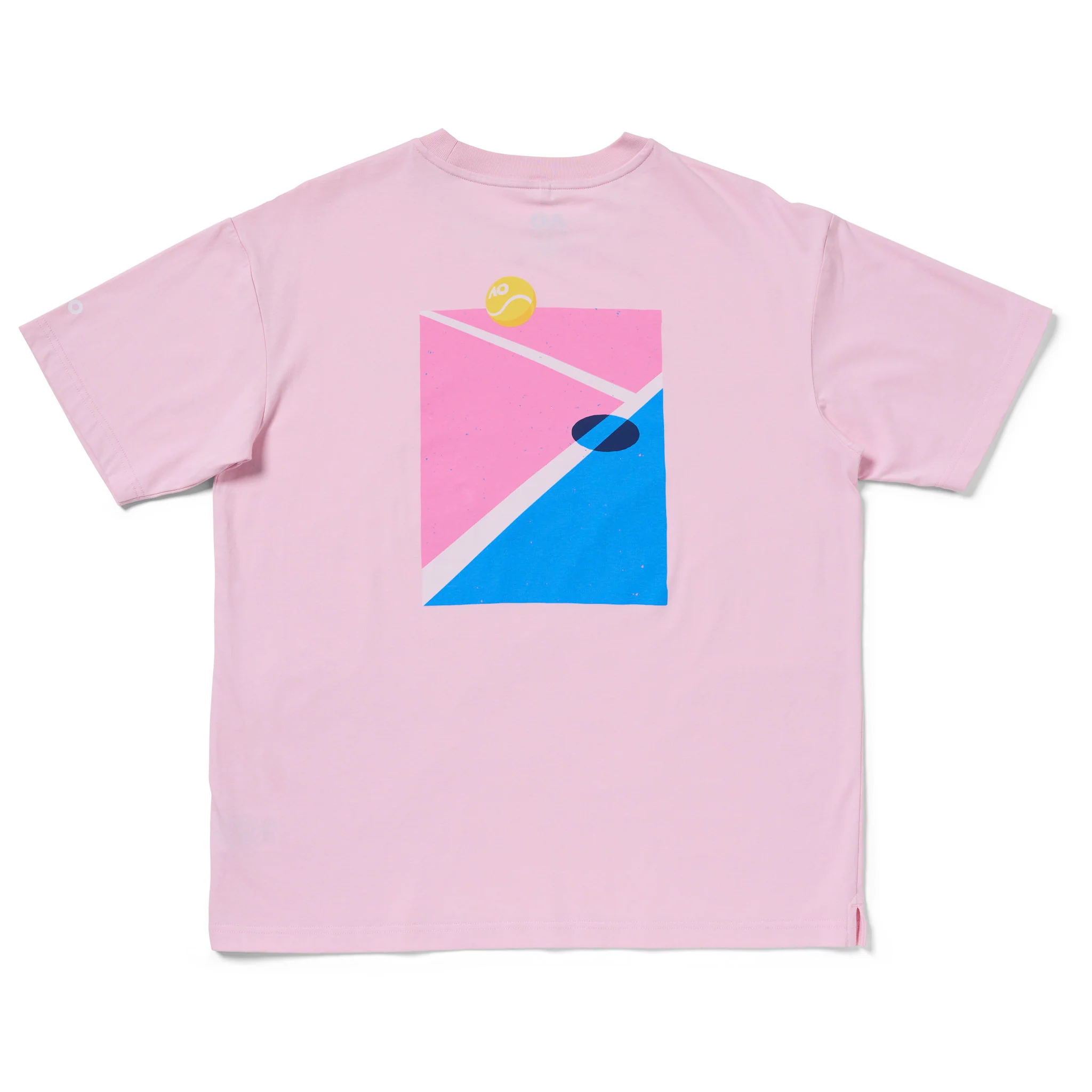 Unisex Australian Open Court Backprint T-Shirt Pink - Image 7