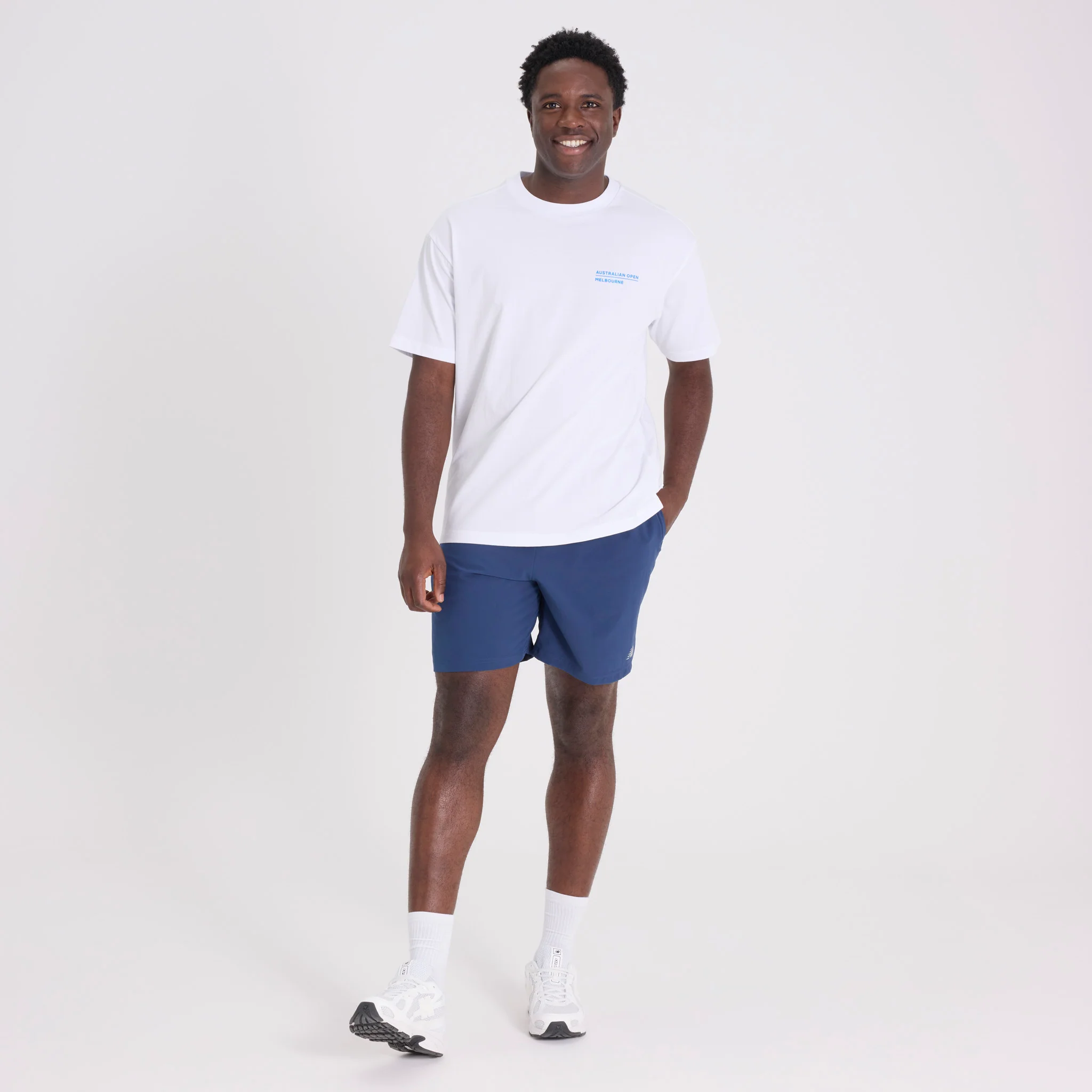 Unisex Australian Open Court Backprint T-Shirt White - Image 3