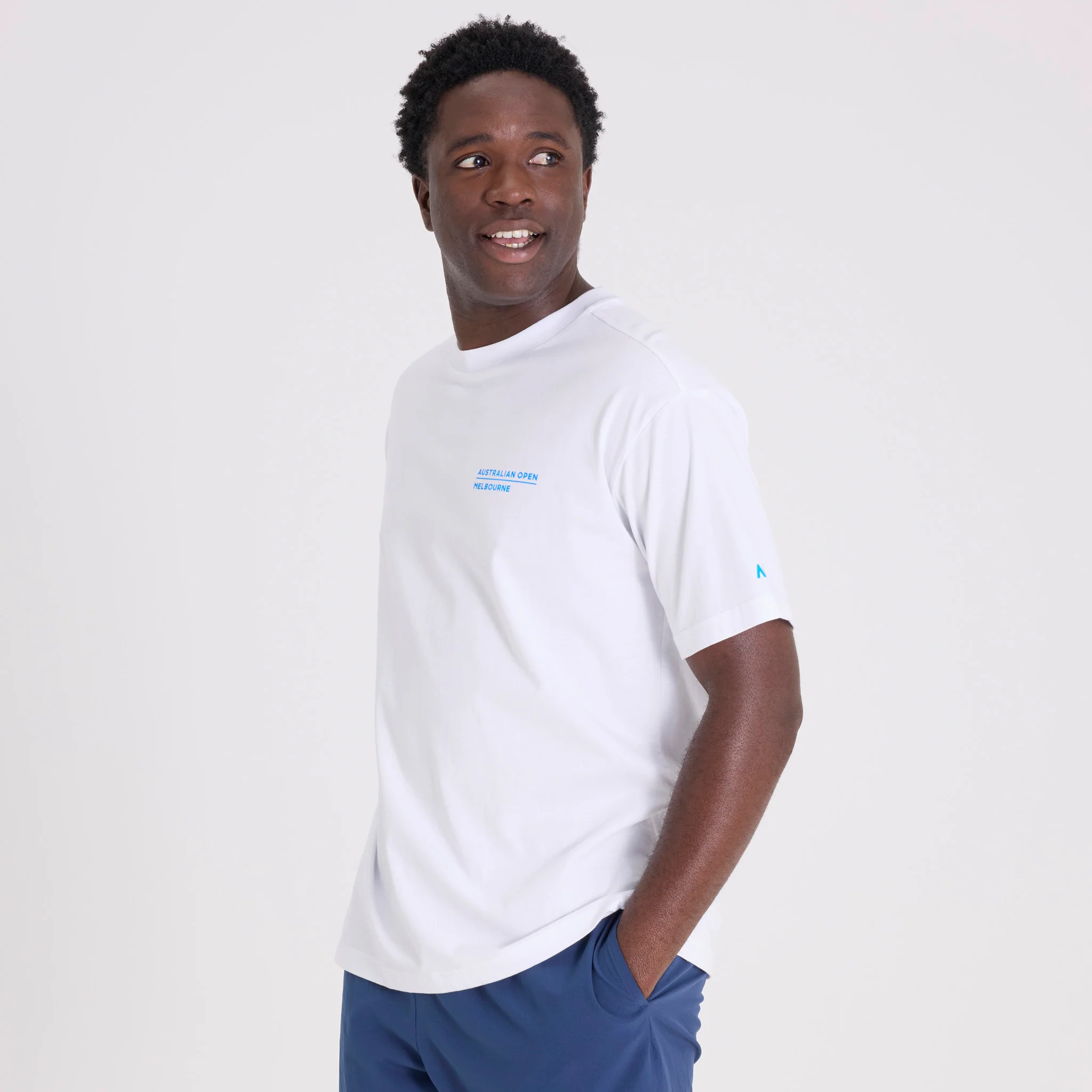 Unisex Australian Open Court Backprint T-Shirt White - Image 4