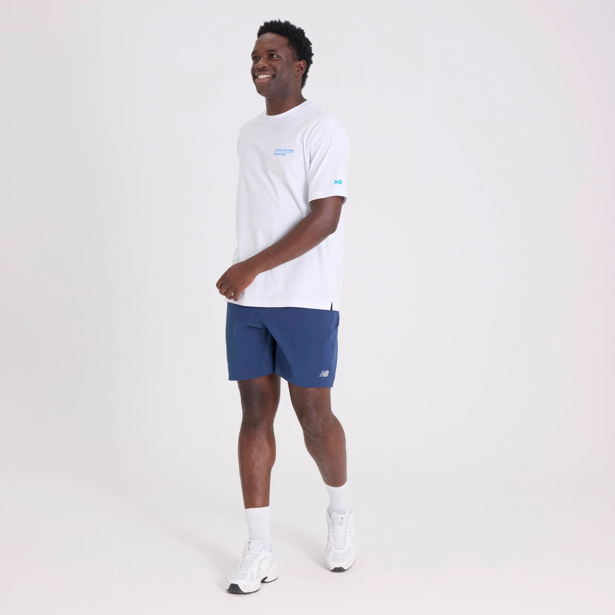 Unisex Australian Open Court Backprint T-Shirt White - Image 6