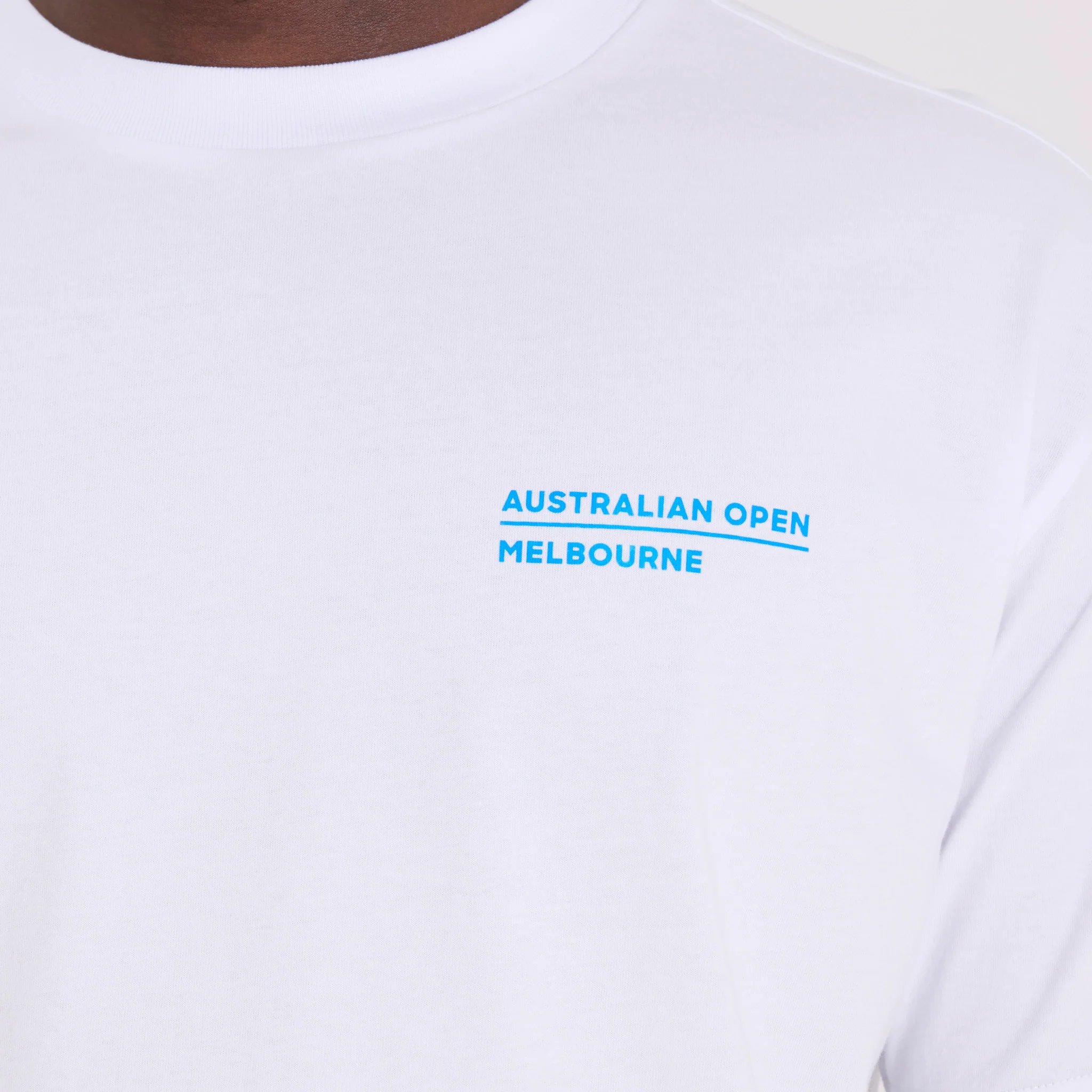 Unisex Australian Open Court Backprint T-Shirt White - Image 7