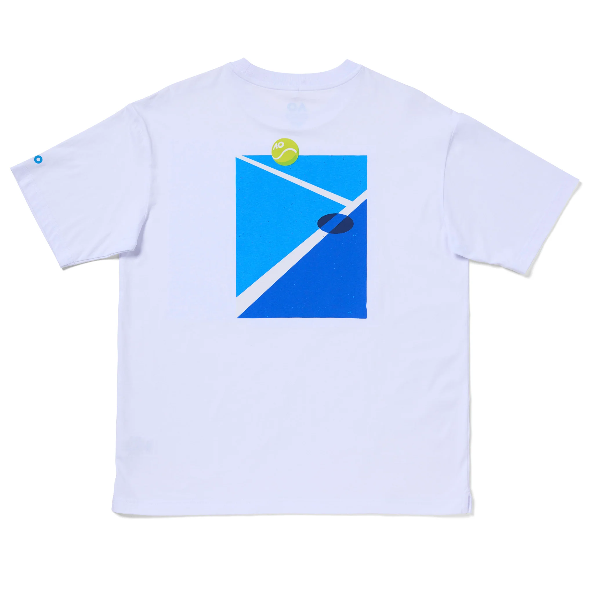 Unisex Australian Open Court Backprint T-Shirt White - Image 9
