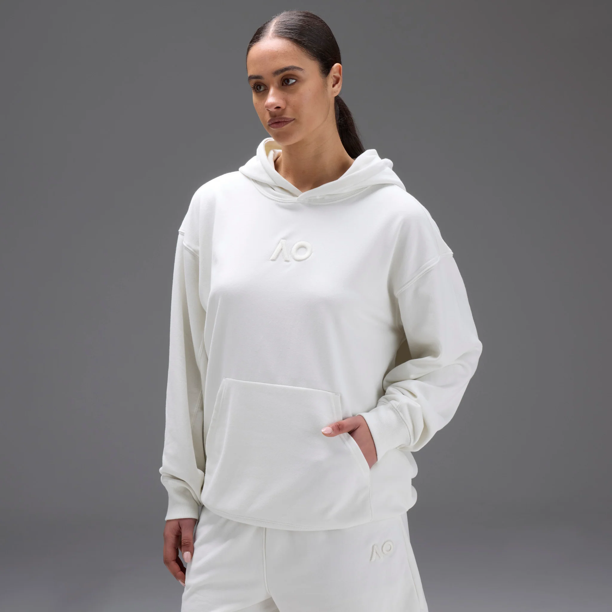 Unisex Australian Open Hoodie White - Image 5