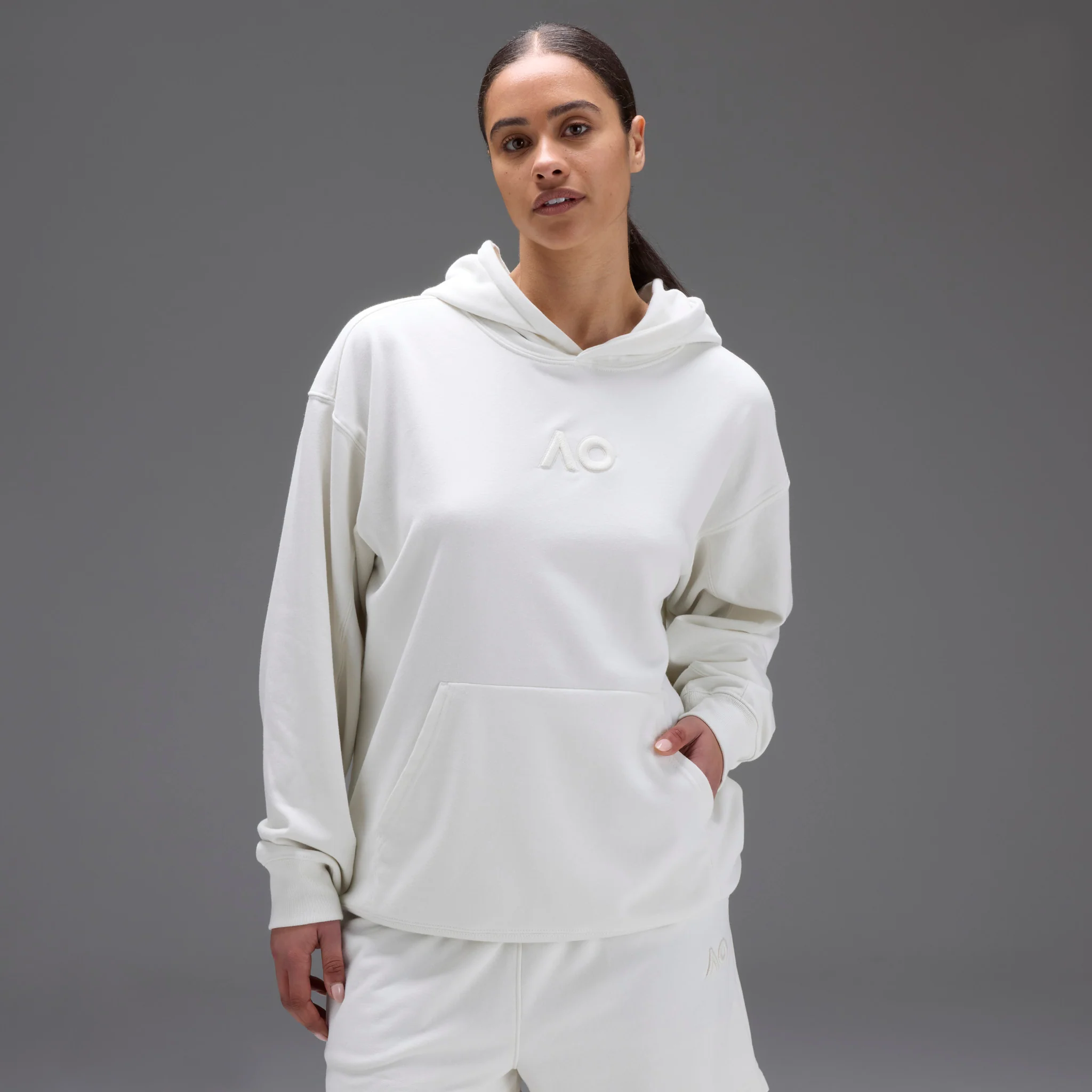 Unisex Australian Open Hoodie White - Image 6