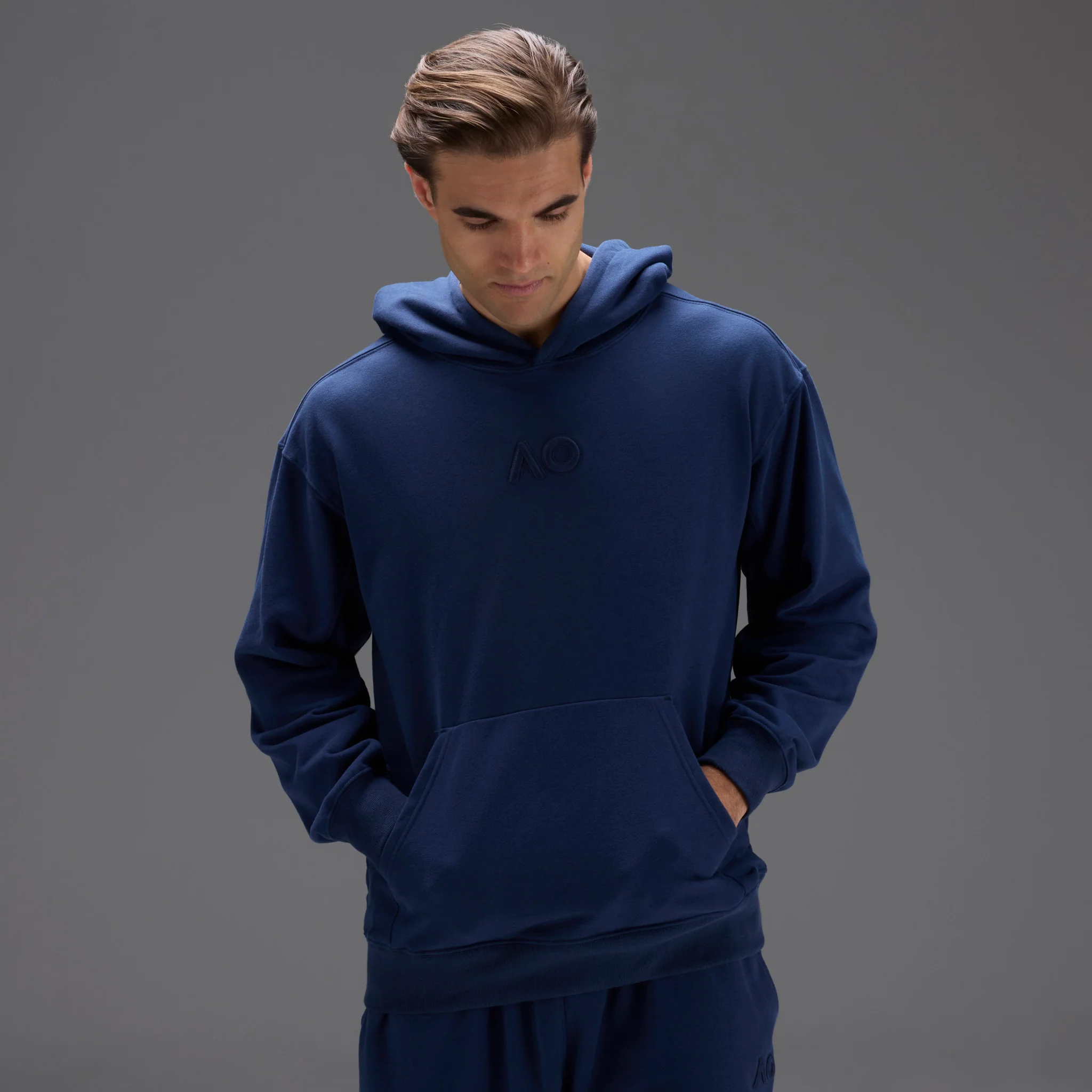 Unisex Australian Open Hoodie Navy - Image 7