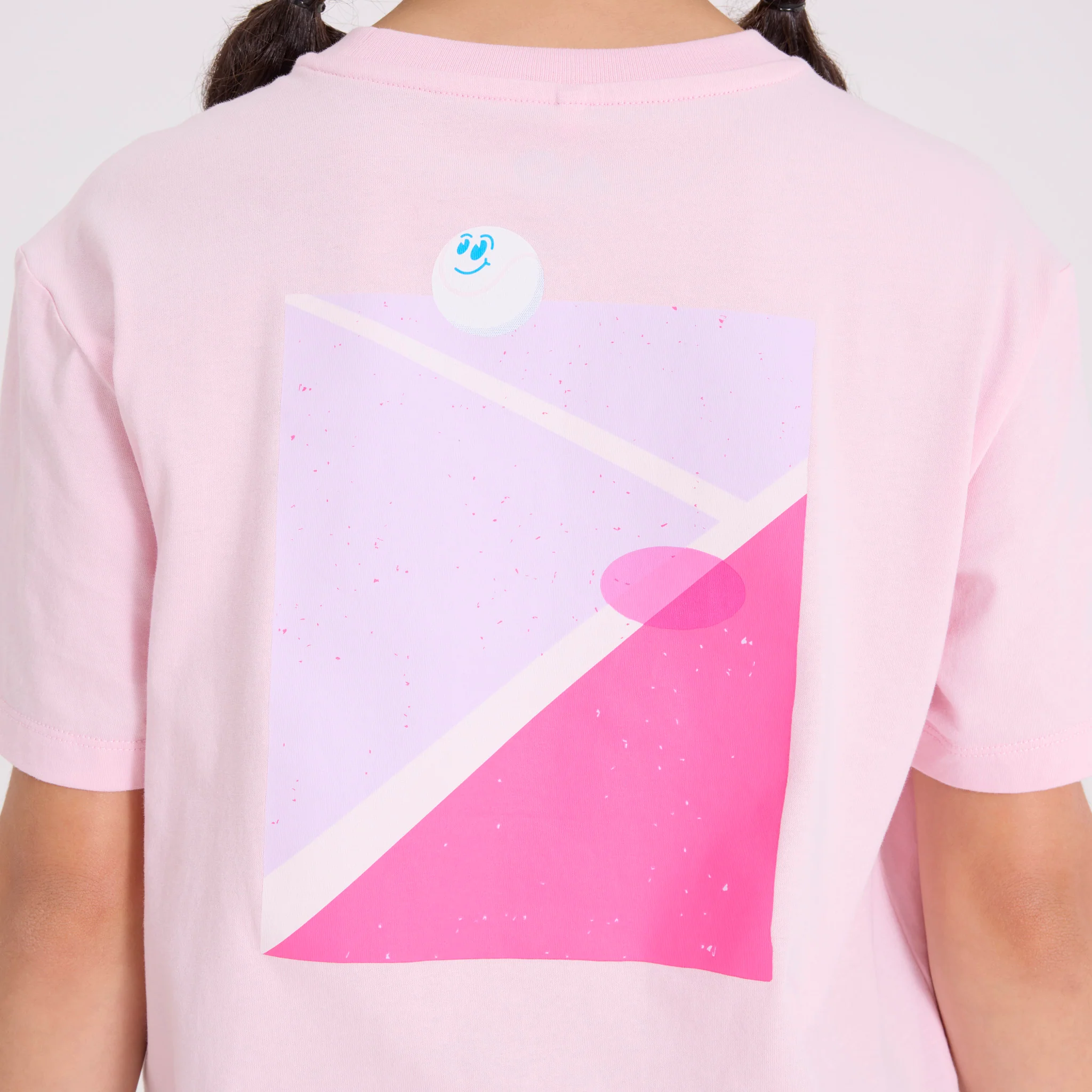 Kids Australian Open Court T-Shirt Pink - Image 3