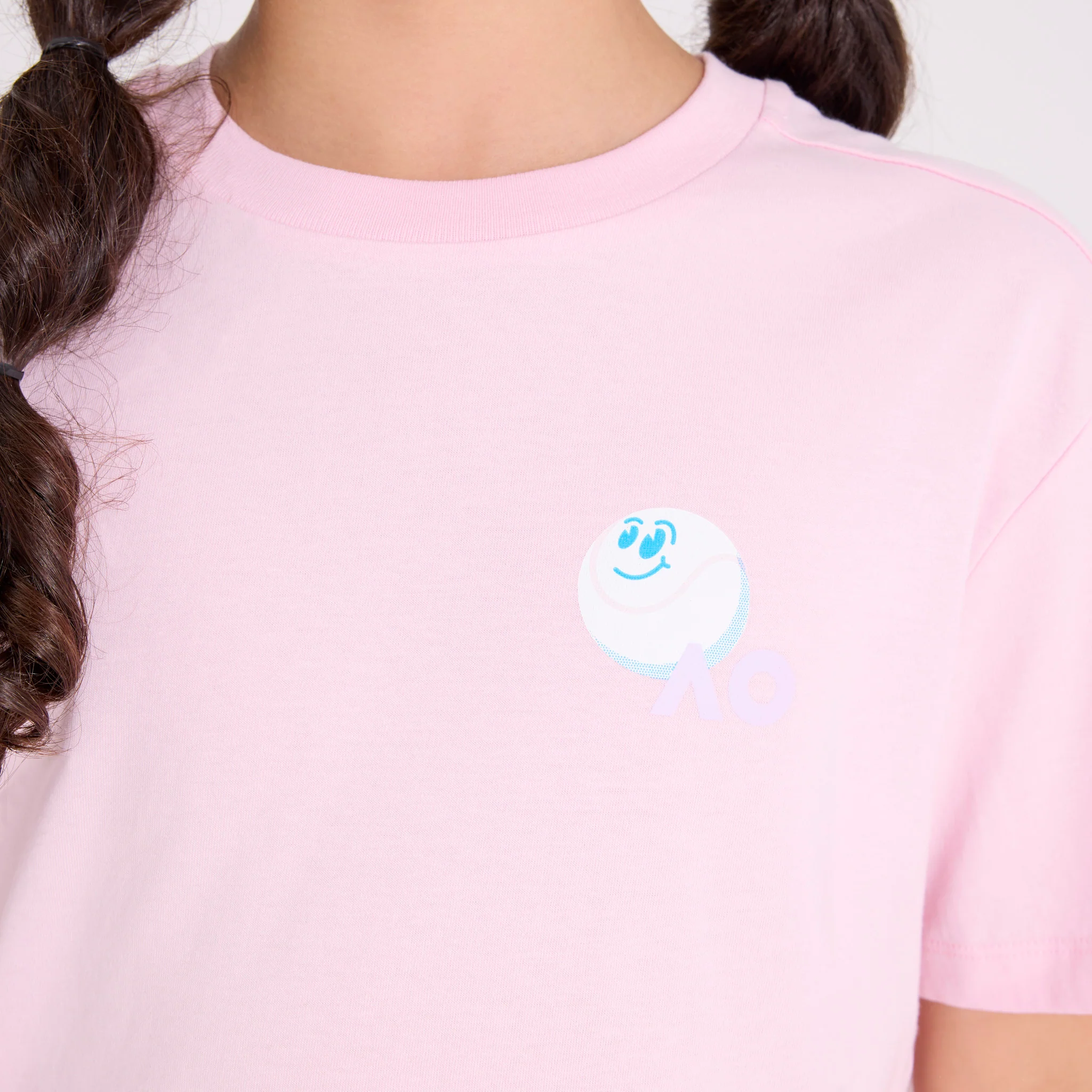 Kids Australian Open Court T-Shirt Pink - Image 4