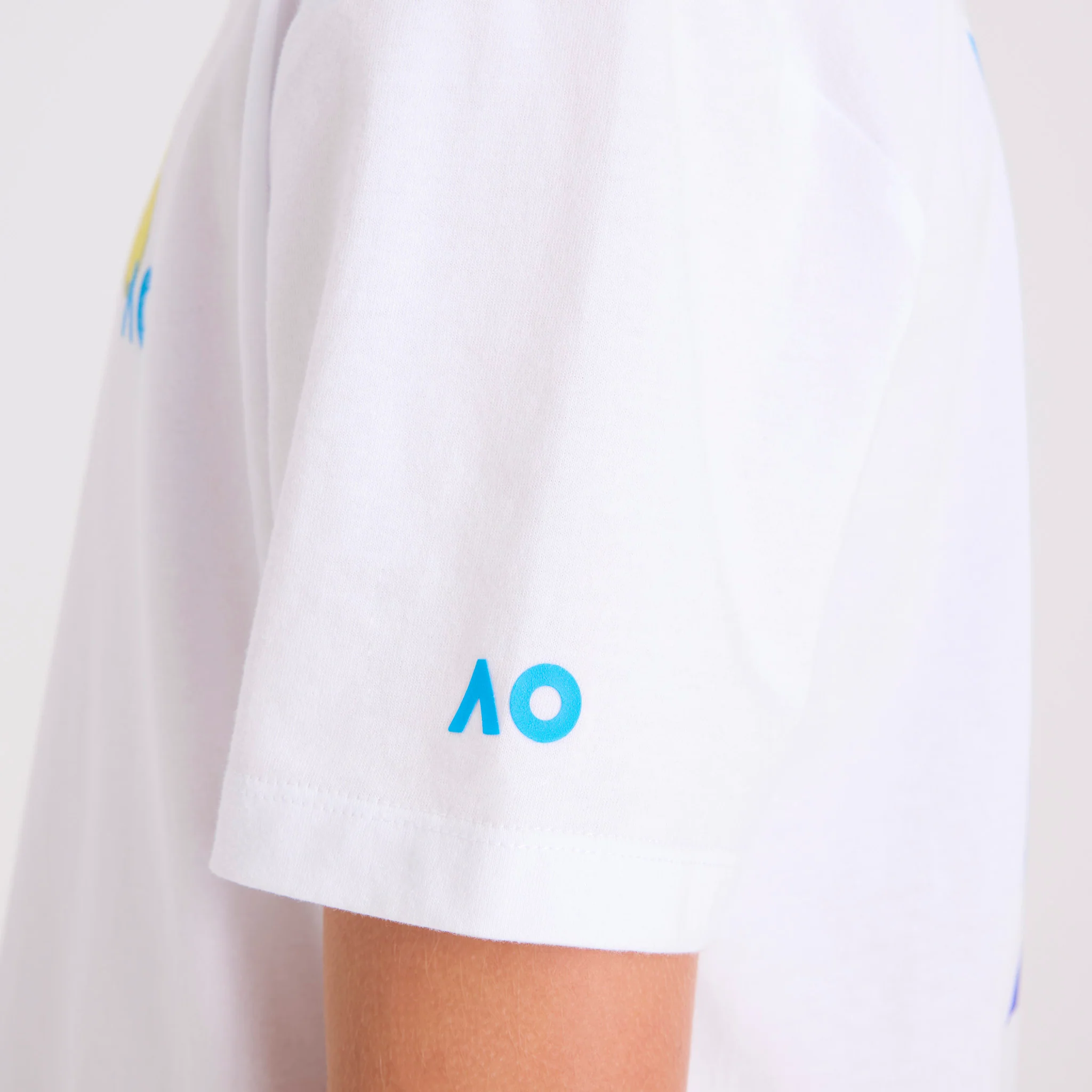 Kids Australian Open Court T-Shirt White - Image 4