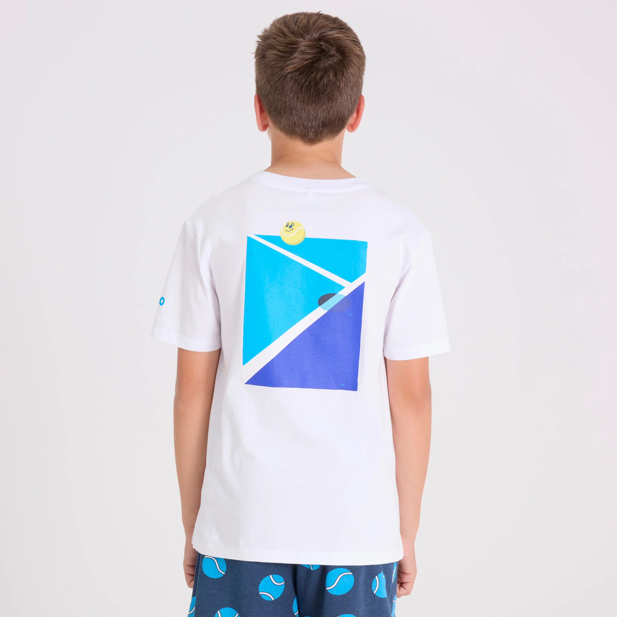 Kids Australian Open Court T-Shirt White - Image 6