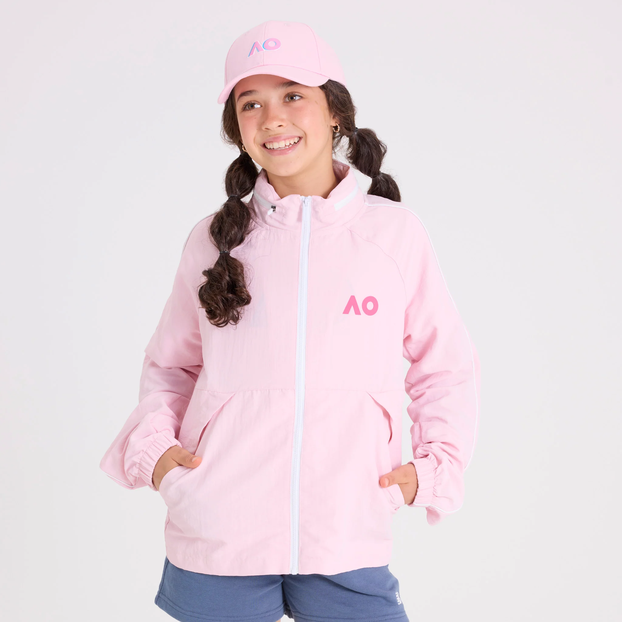 Kids Australian Open Fan Jacket Pink
