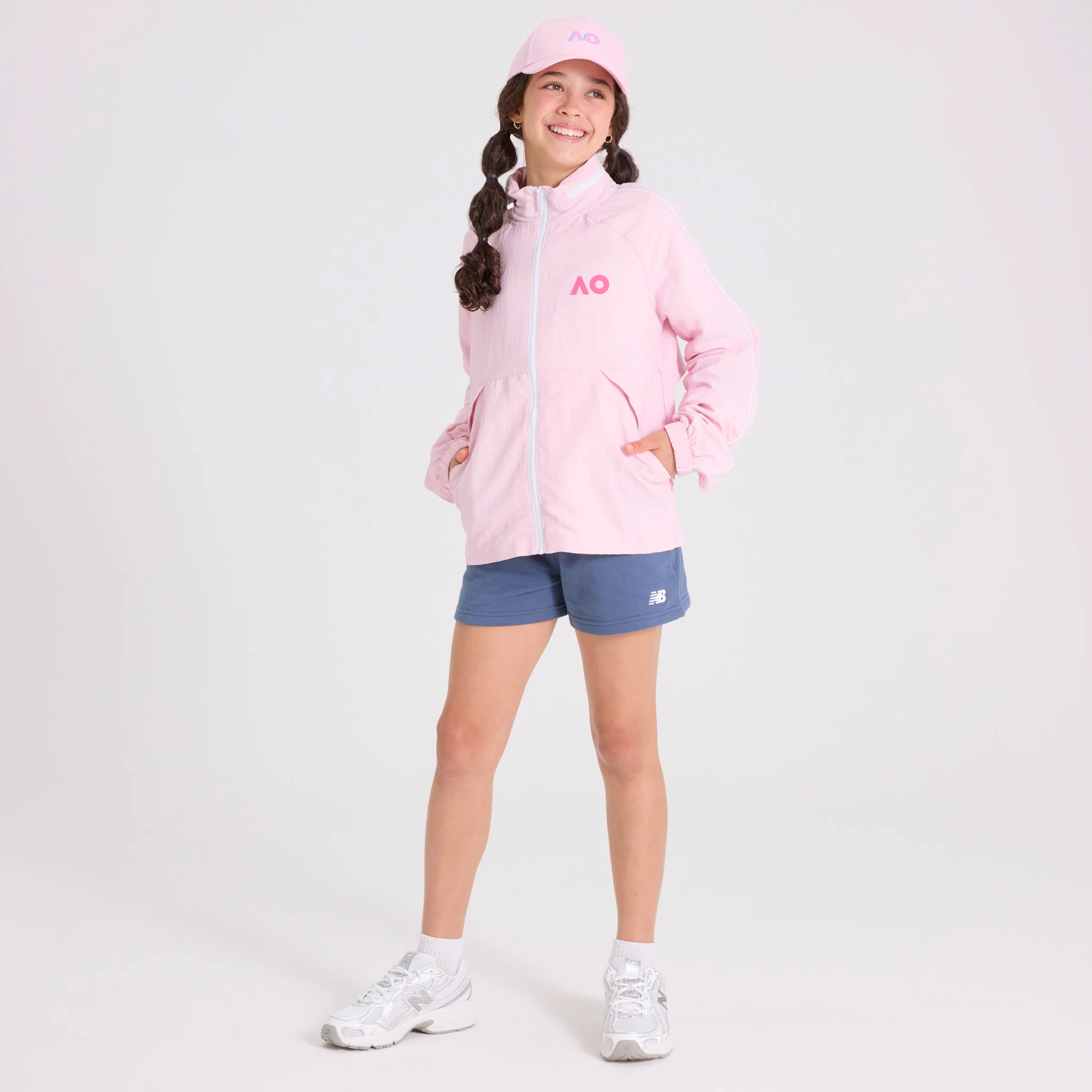 Kids Australian Open Fan Jacket Pink - Image 2