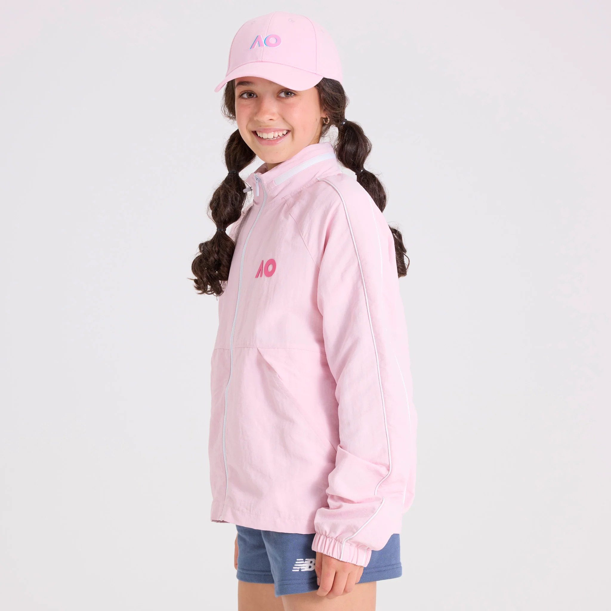 Kids Australian Open Fan Jacket Pink - Image 9