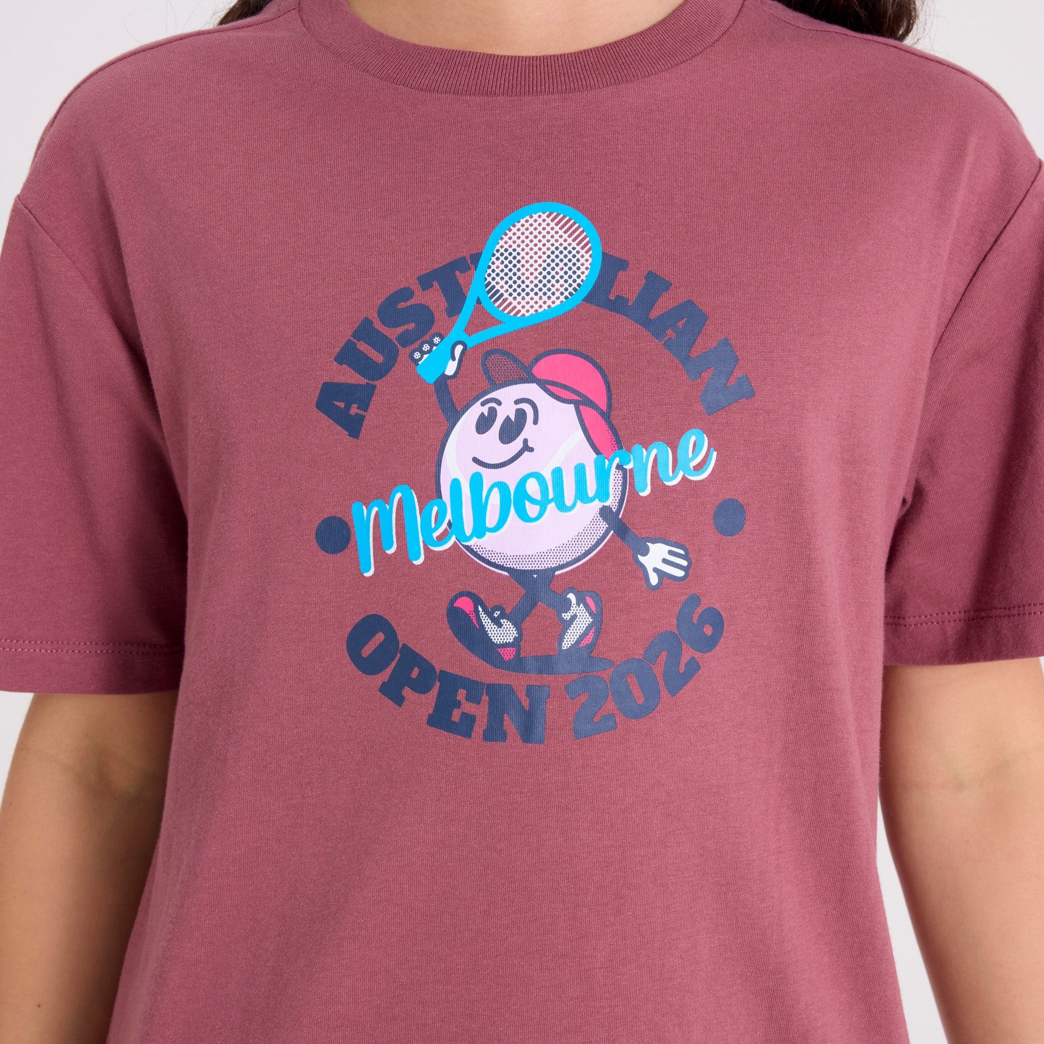 Kids Australian Open Graphic T-Shirt Red - Image 2