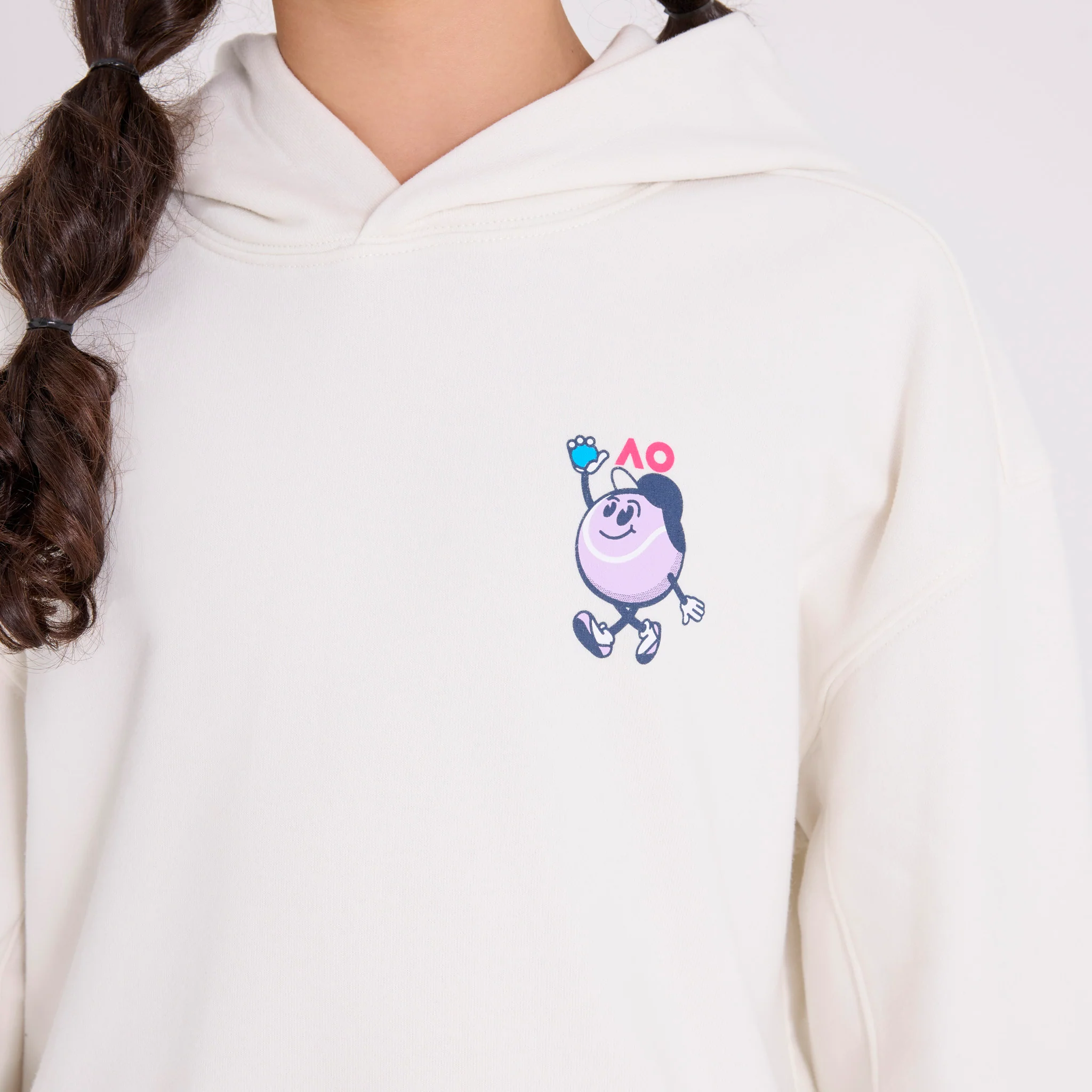 Kids Australian Open Hoodie White - Image 2