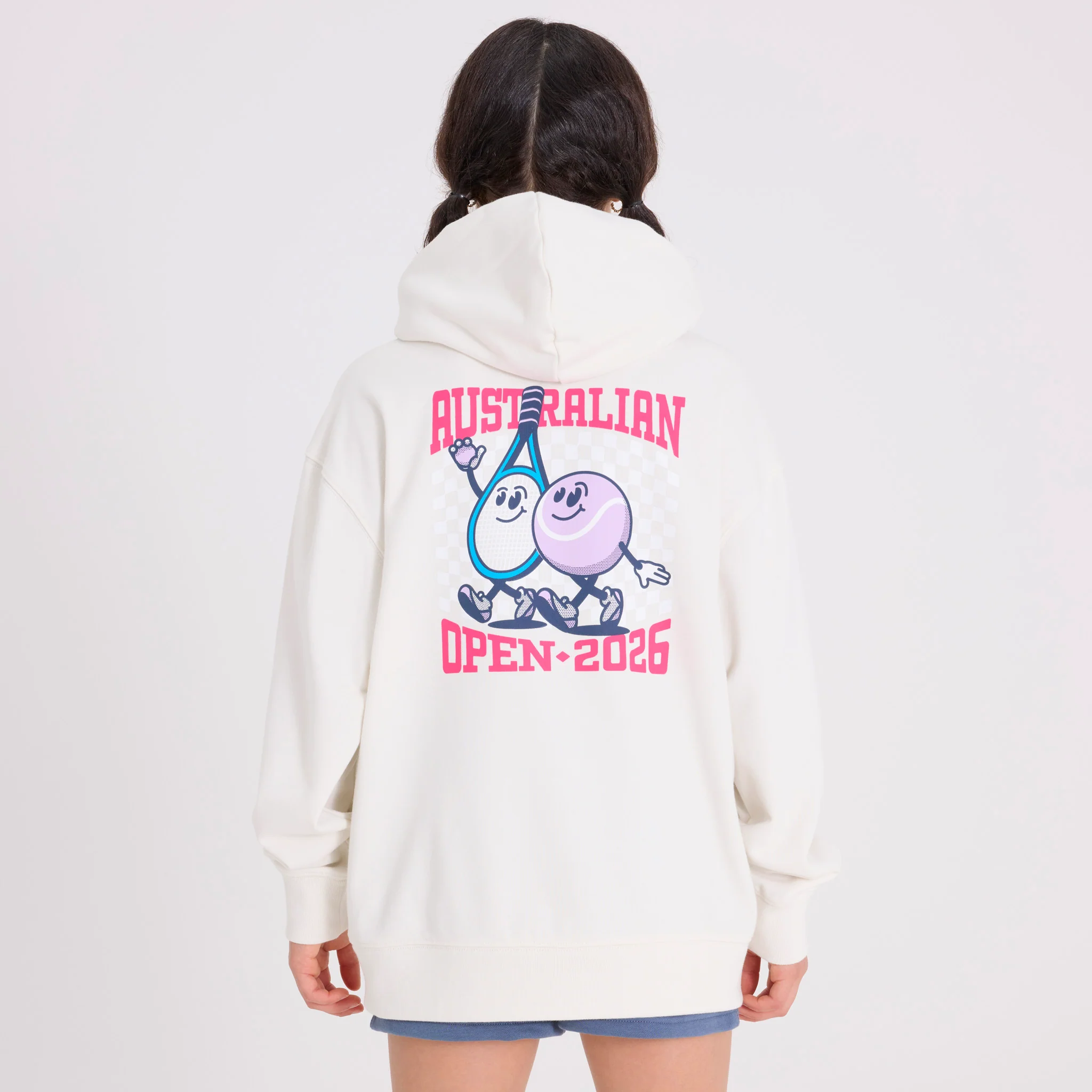 Kids Australian Open Hoodie White - Image 5