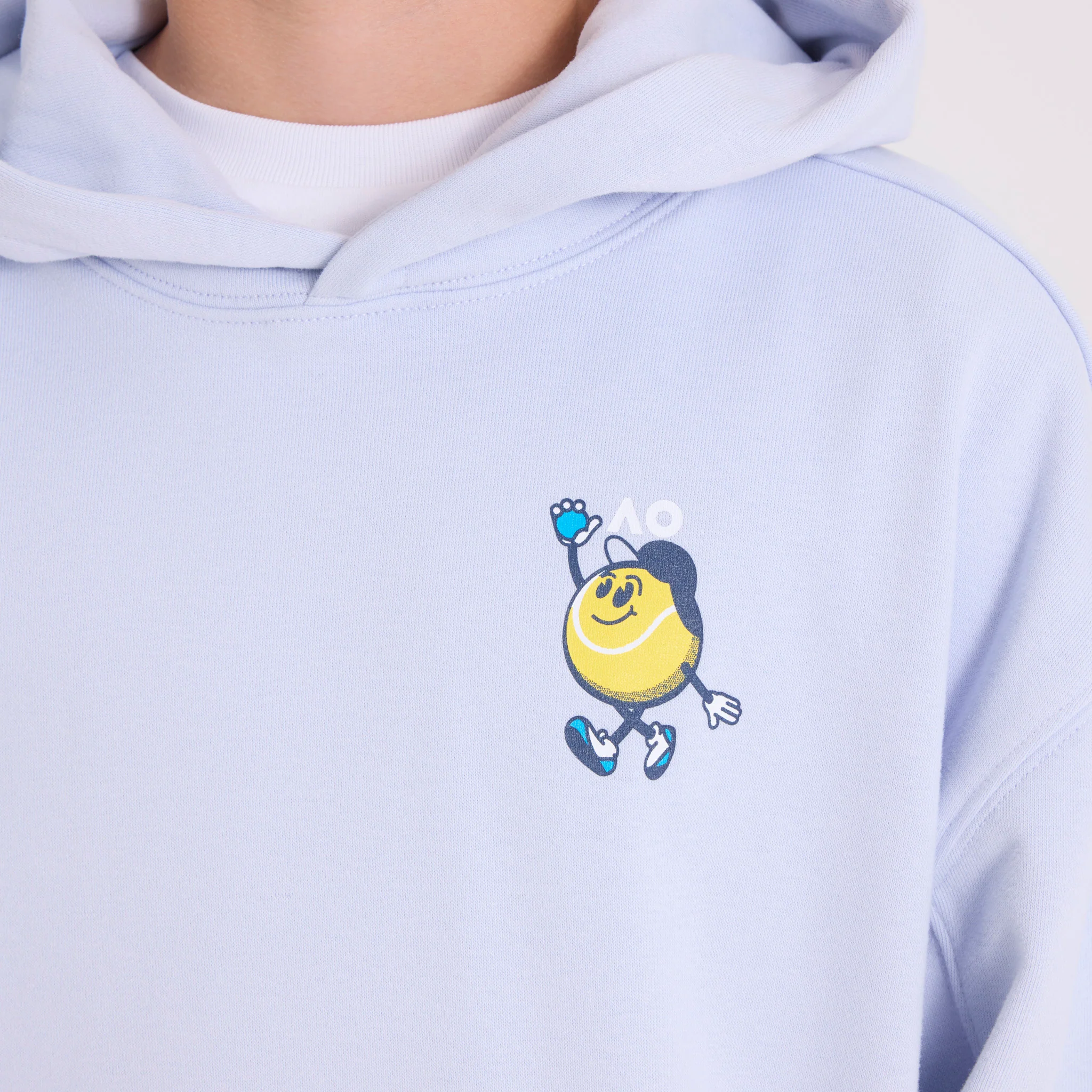 Kids Australian Open Hoodie Light Blue - Image 2