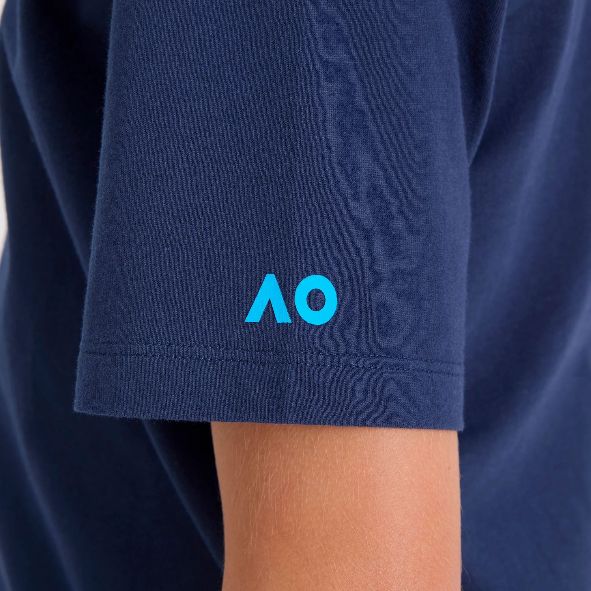 Kids Australian Open Logo T-Shirt Navy - Image 4