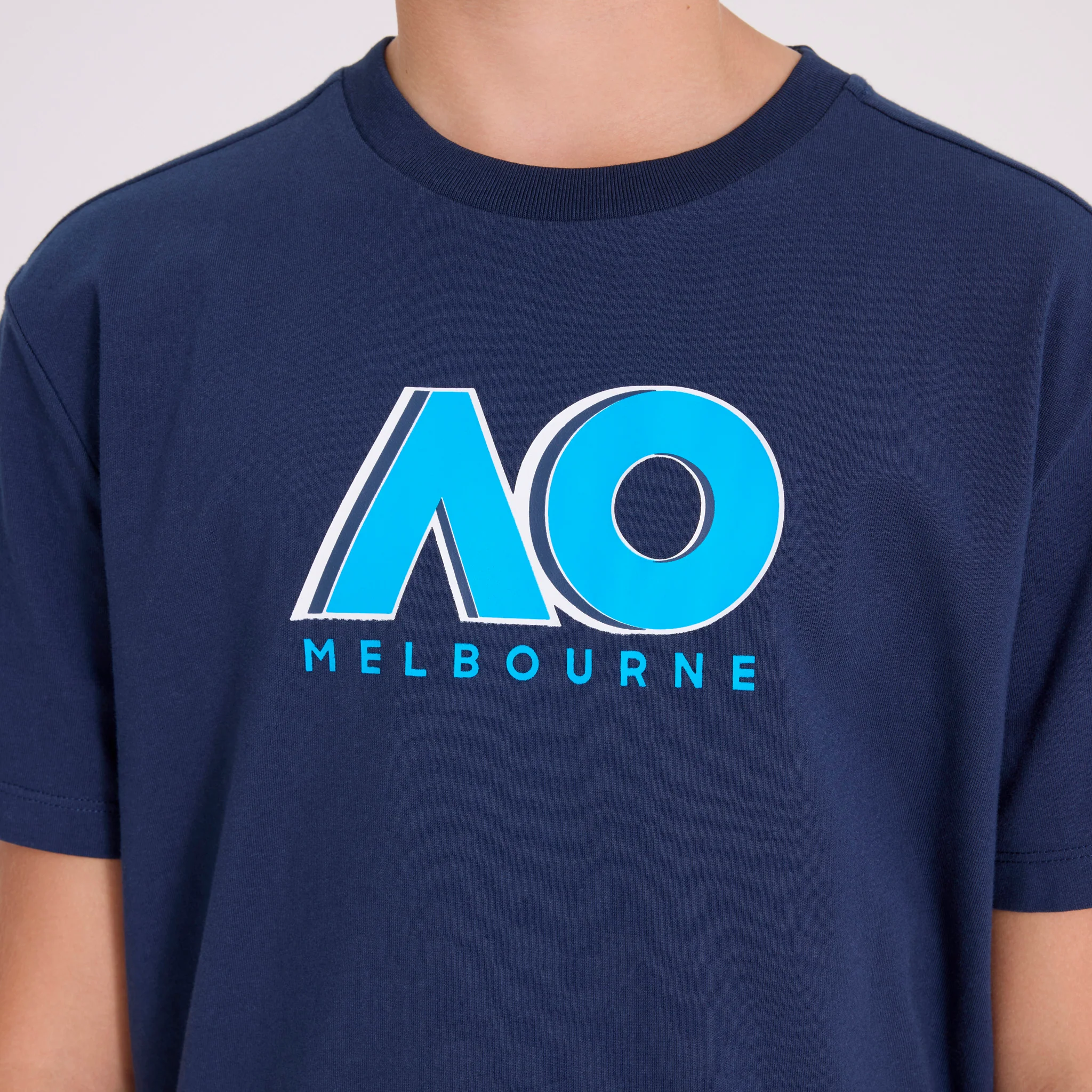 Kids Australian Open Logo T-Shirt Navy - Image 5