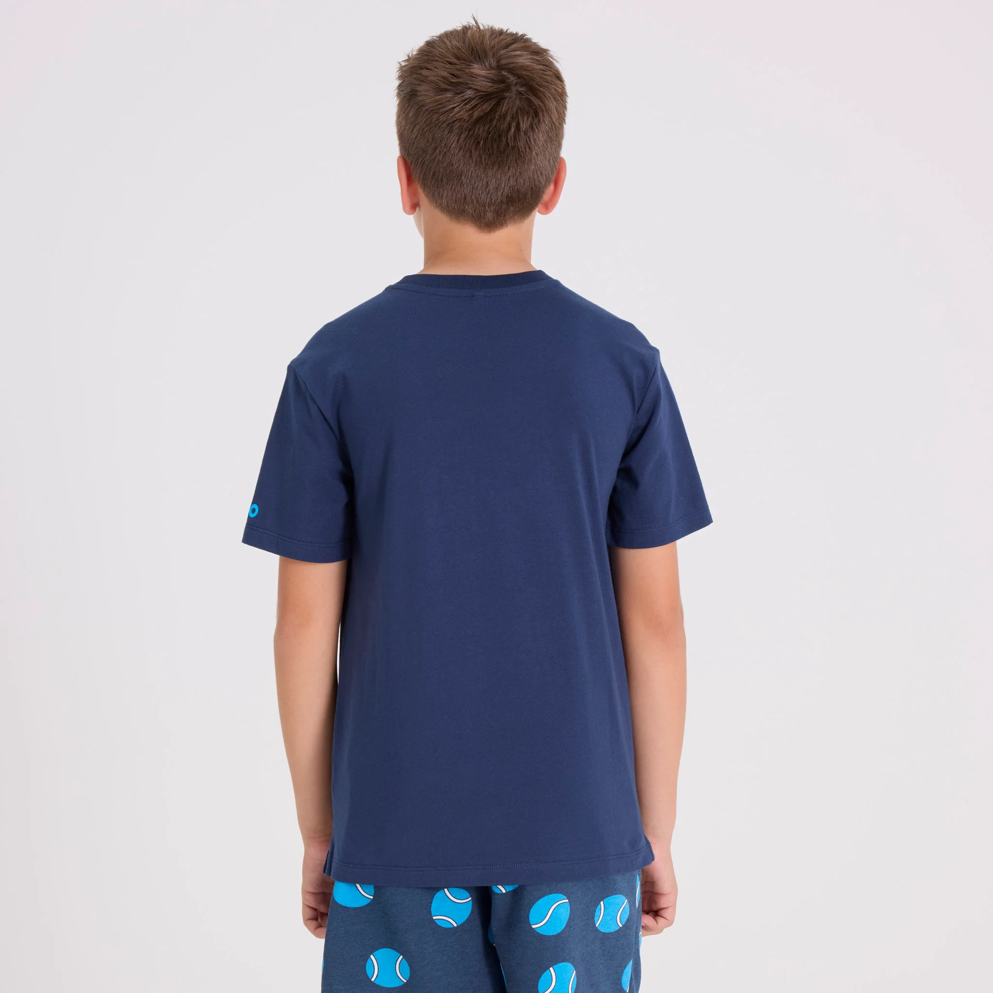 Kids Australian Open Logo T-Shirt Navy - Image 6