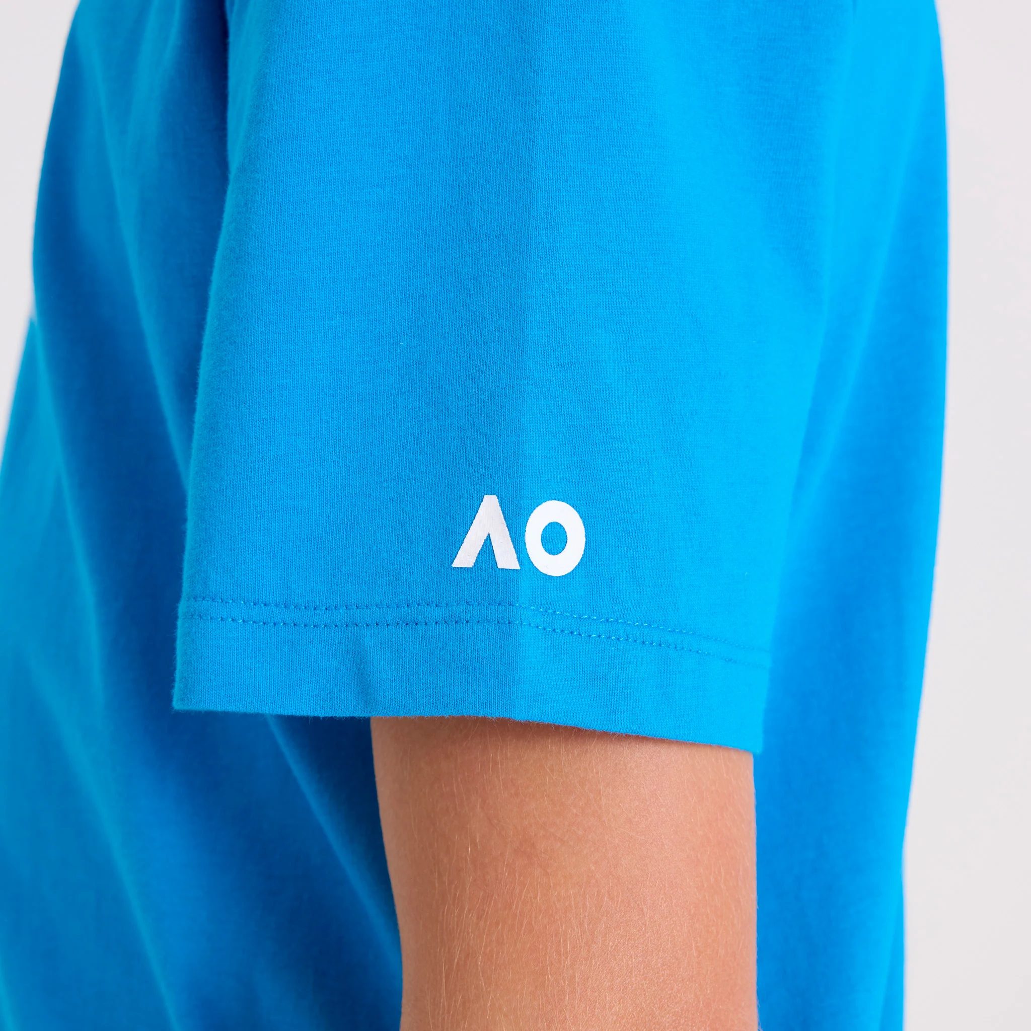 Kids Australian Open Logo T-Shirt Blue - Image 4