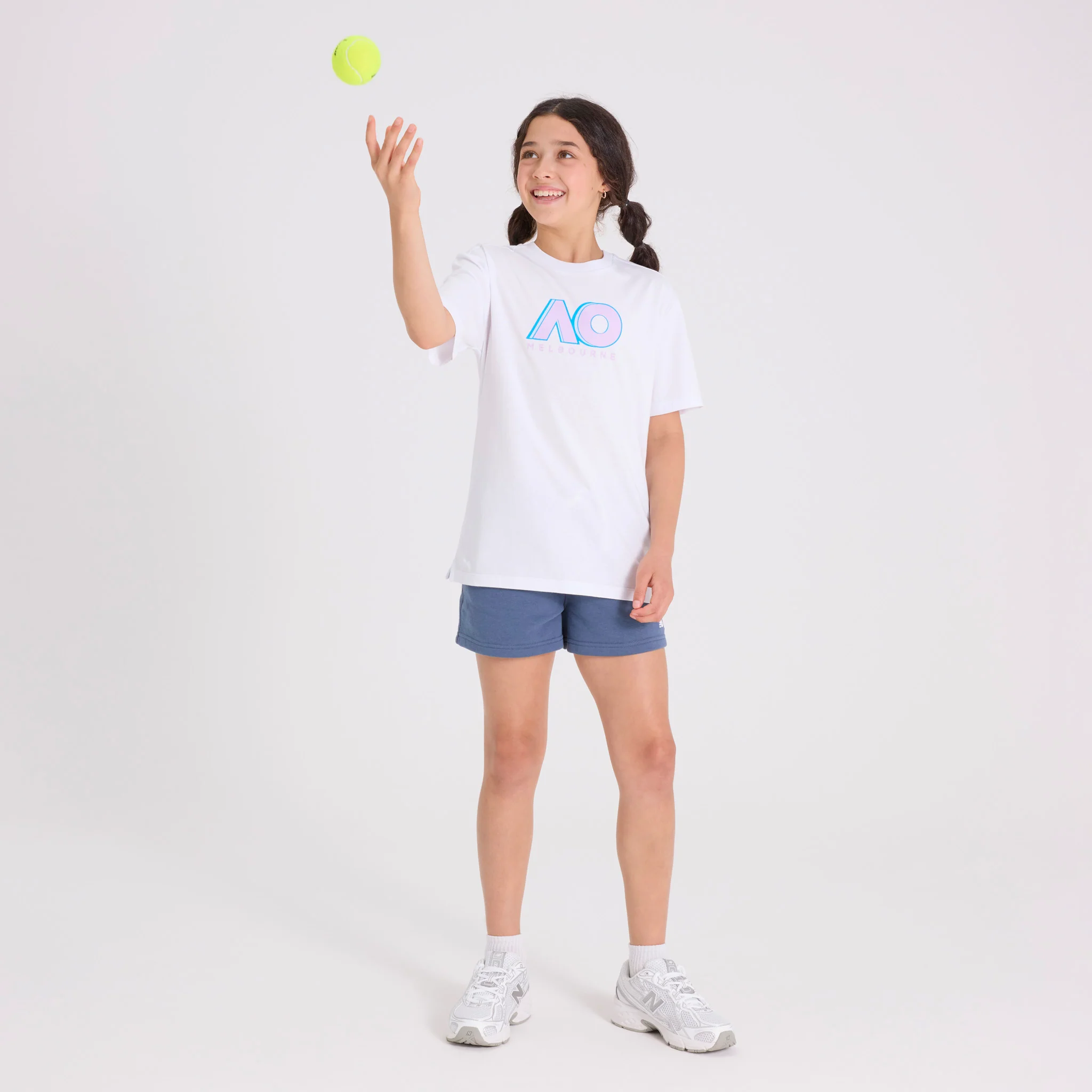 Kids Australian Open Logo T-Shirt White - Image 4