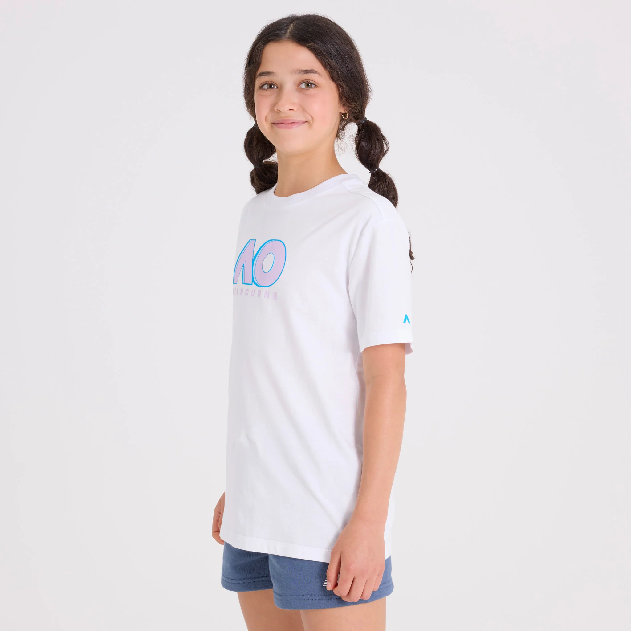 Kids Australian Open Logo T-Shirt White - Image 6