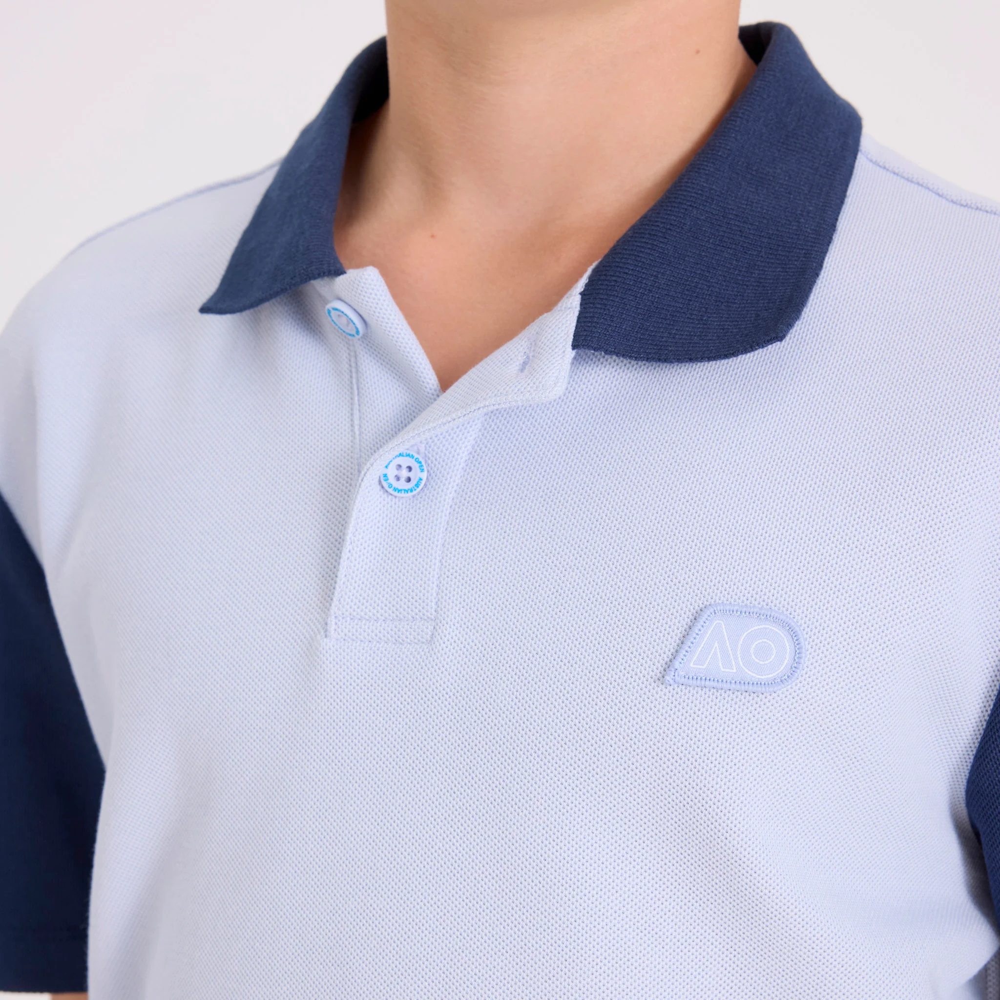 Kids Australian Open Polo Light Blue - Image 2