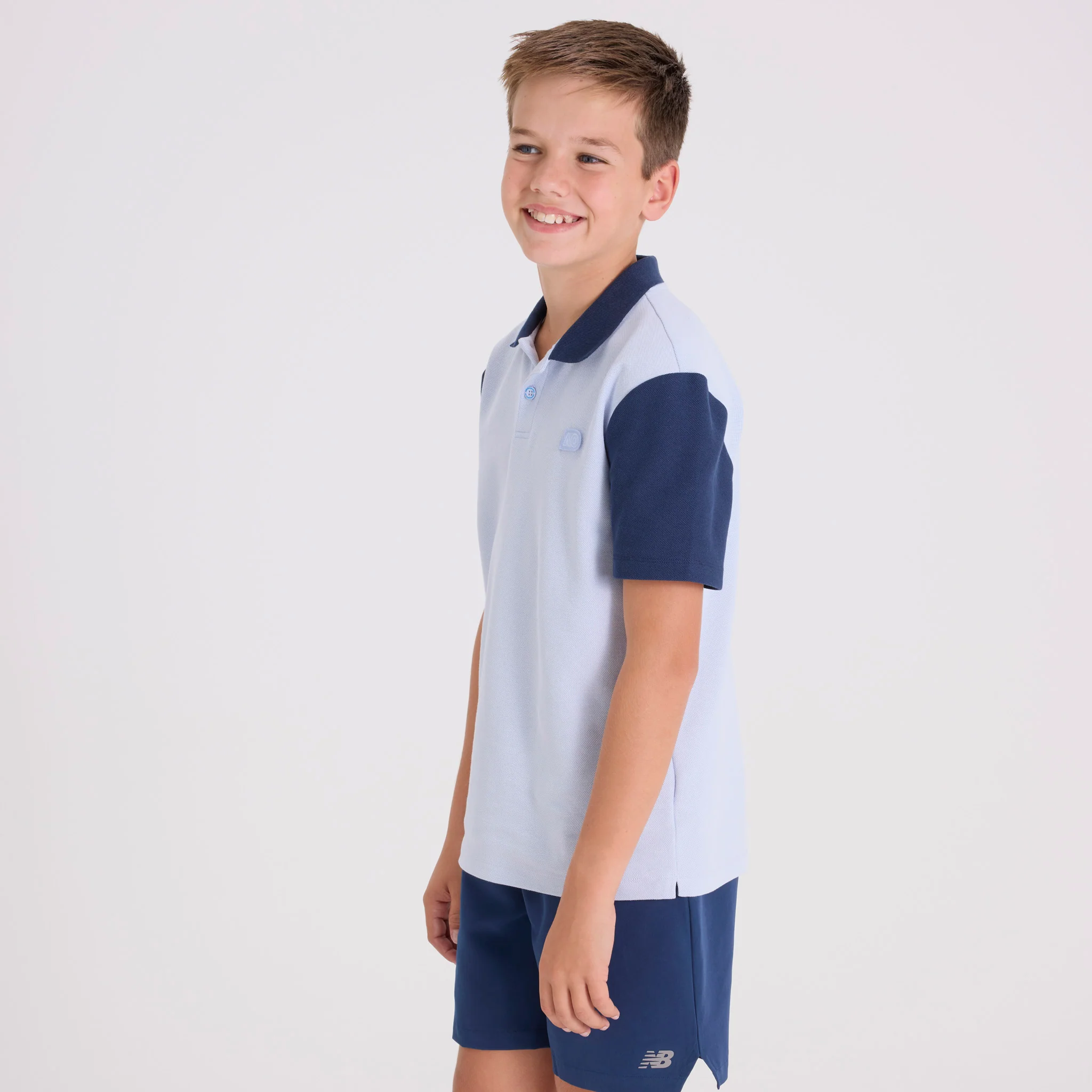 Kids Australian Open Polo Light Blue - Image 3