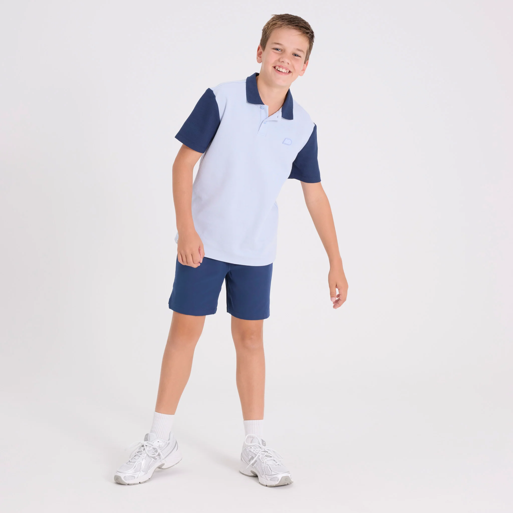 Kids Australian Open Polo Light Blue - Image 5