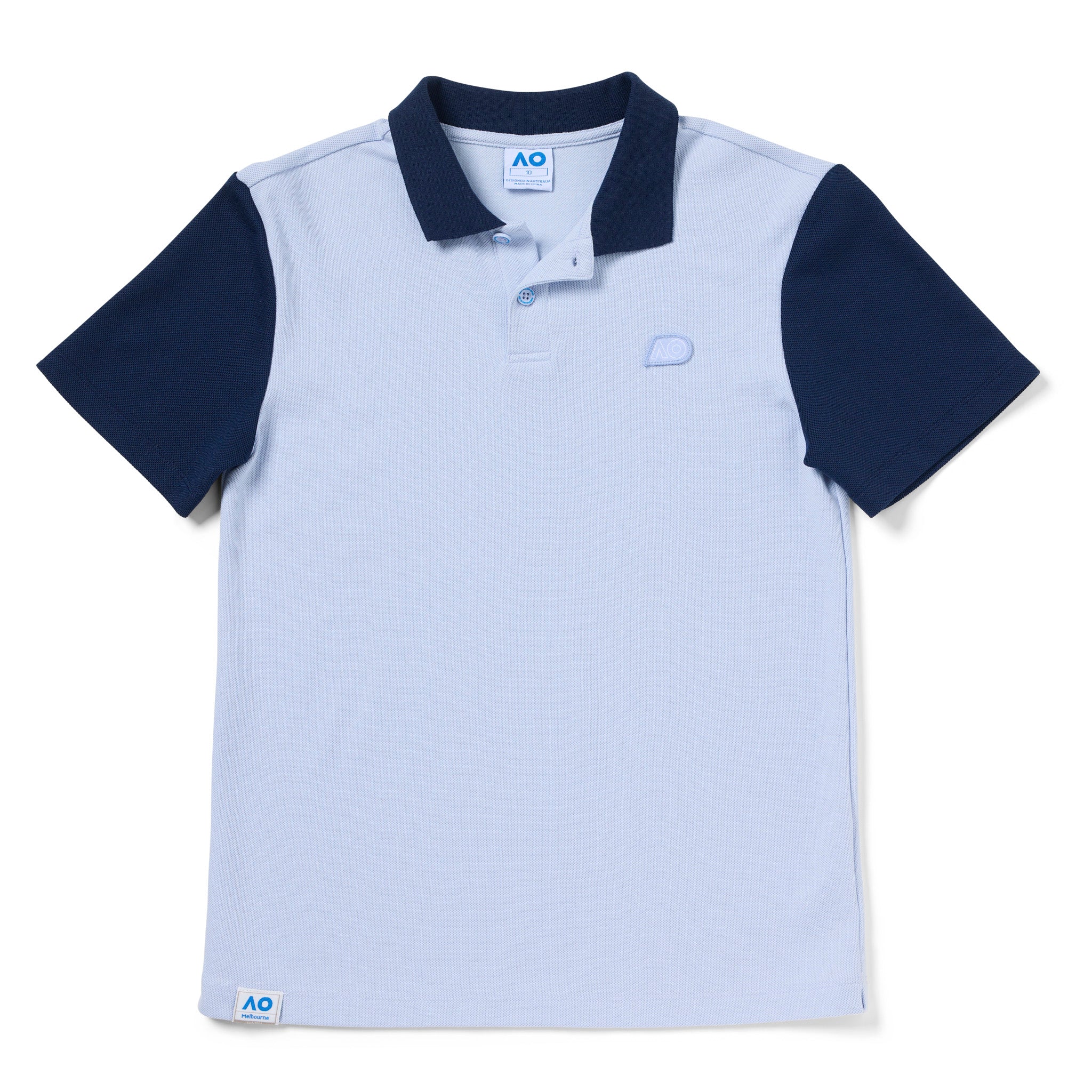 Kids Australian Open Polo Light Blue - Image 6