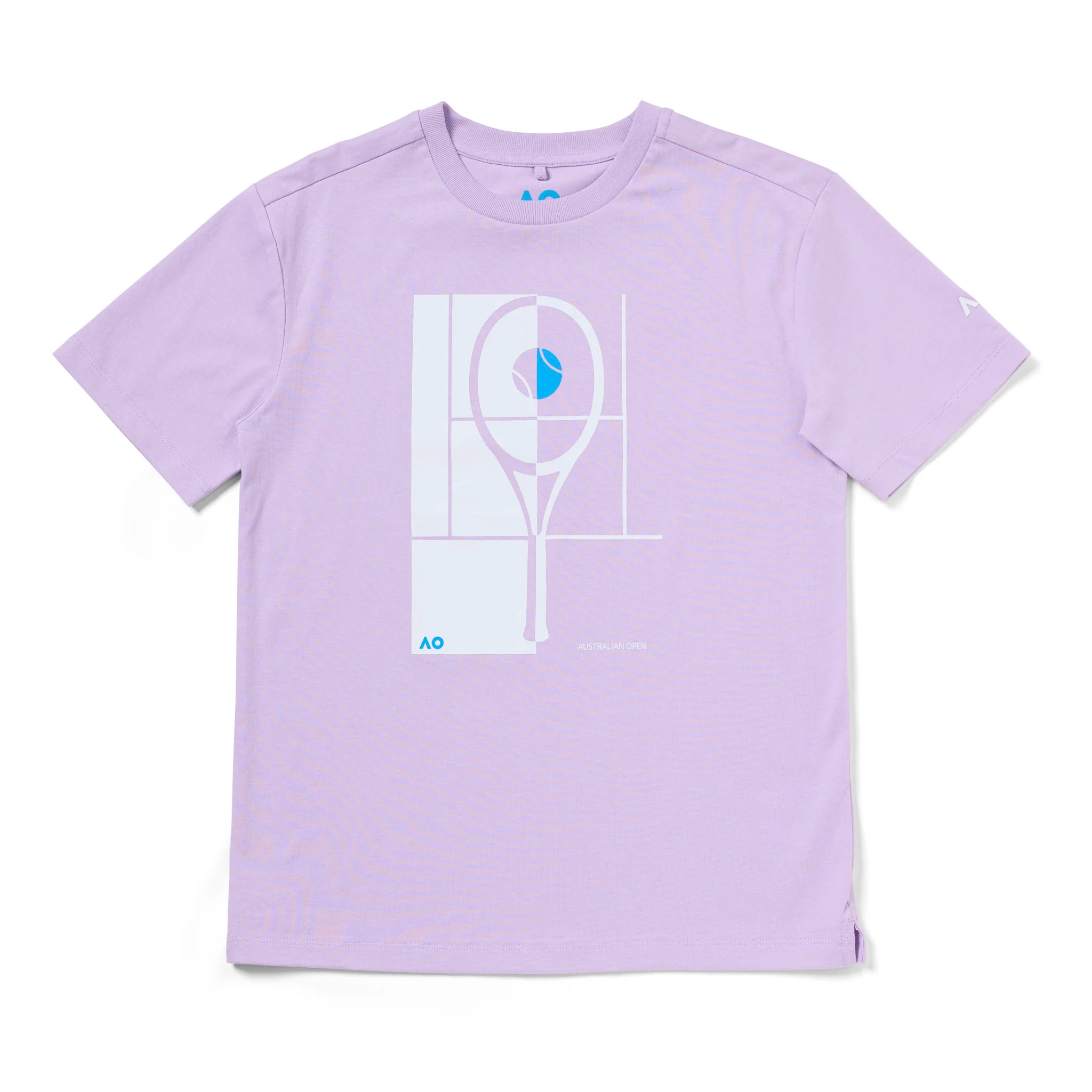 Kids Australian Open Racquet T-Shirt Purple - Image 7