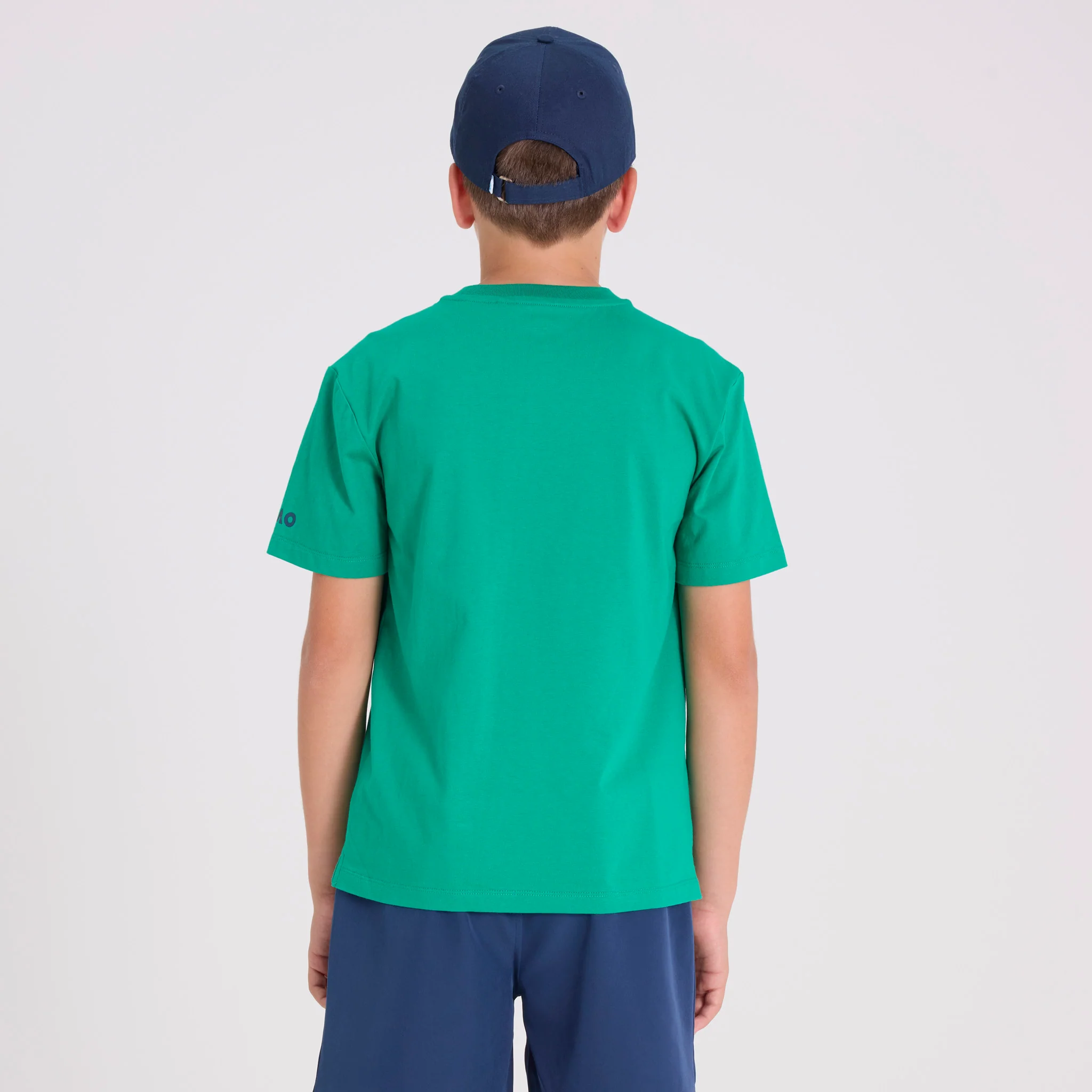 Kids Australian Open Round Logo T-Shirt Green - Image 8