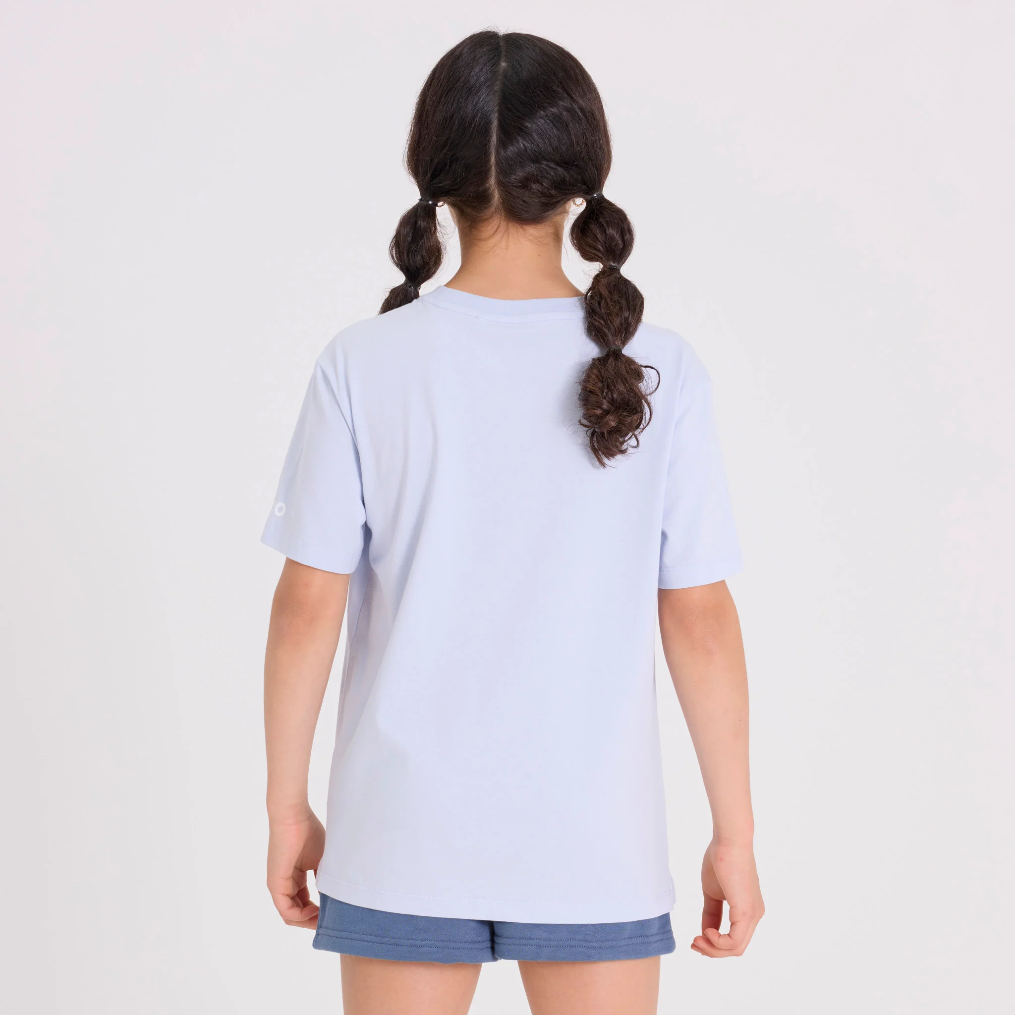 Kids Australian Open Round Logo T-Shirt Light Blue - Image 4