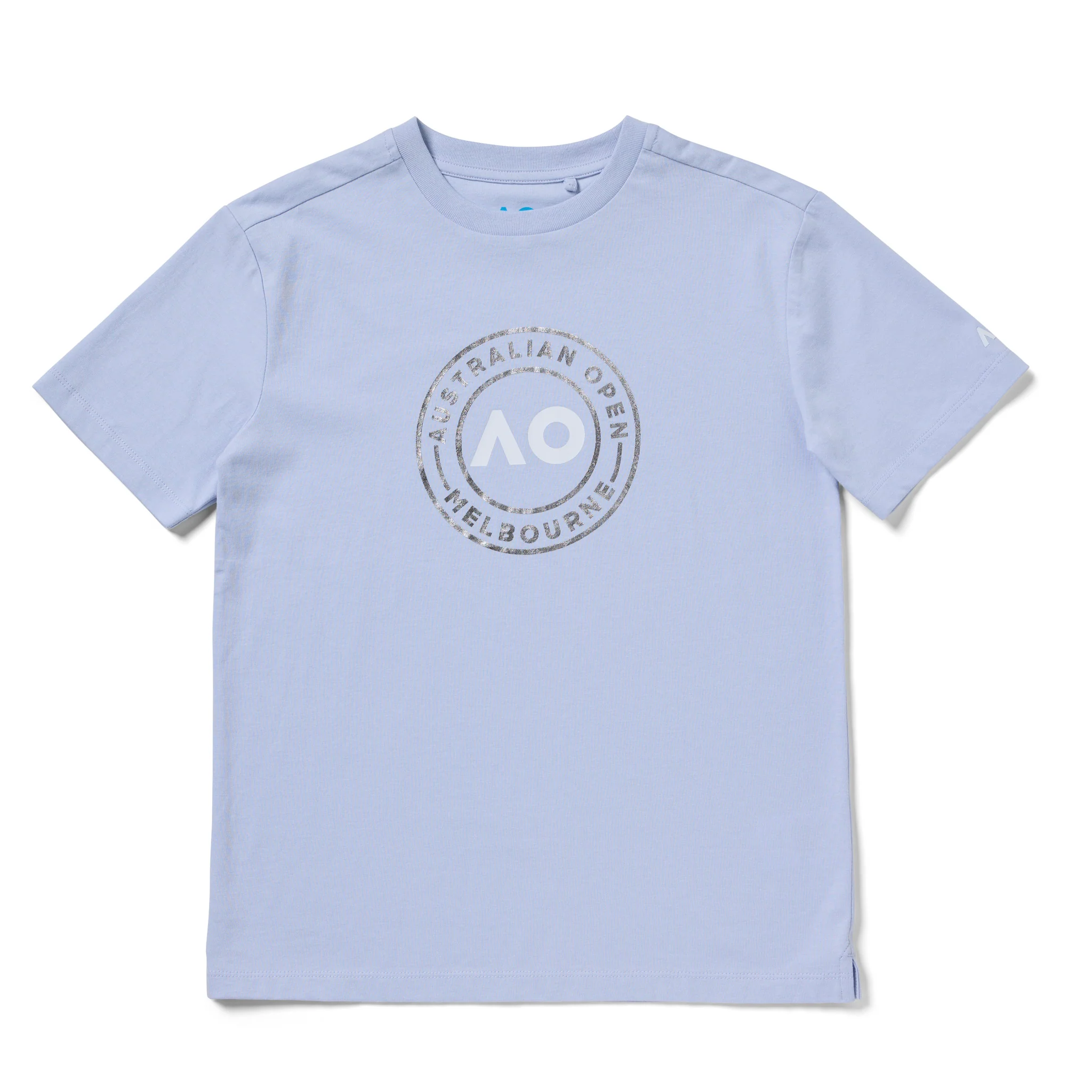 Kids Australian Open Round Logo T-Shirt Light Blue - Image 8