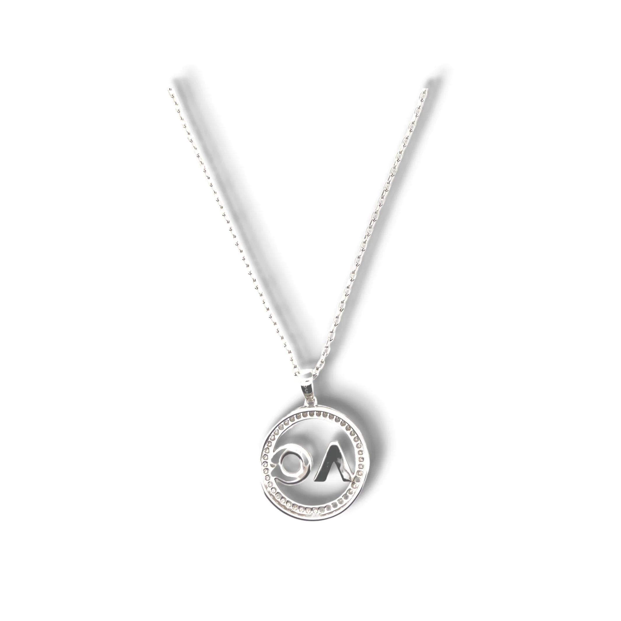 AO Logo Circle Necklace - Image 3