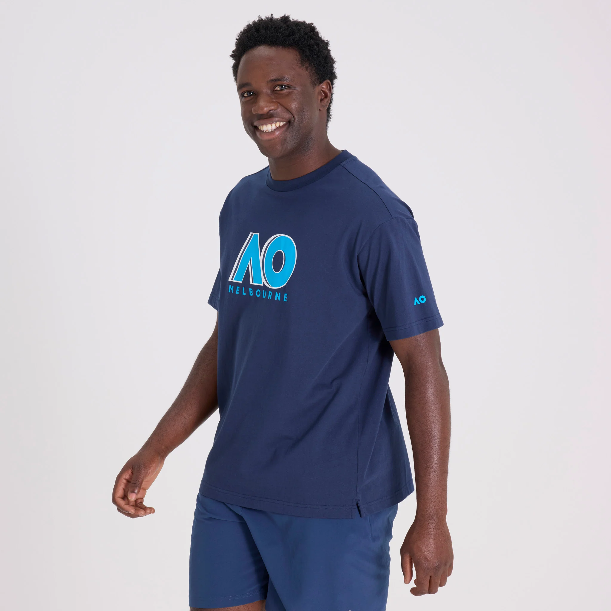Unisex Australian Open Logo T-Shirt Navy - Image 3