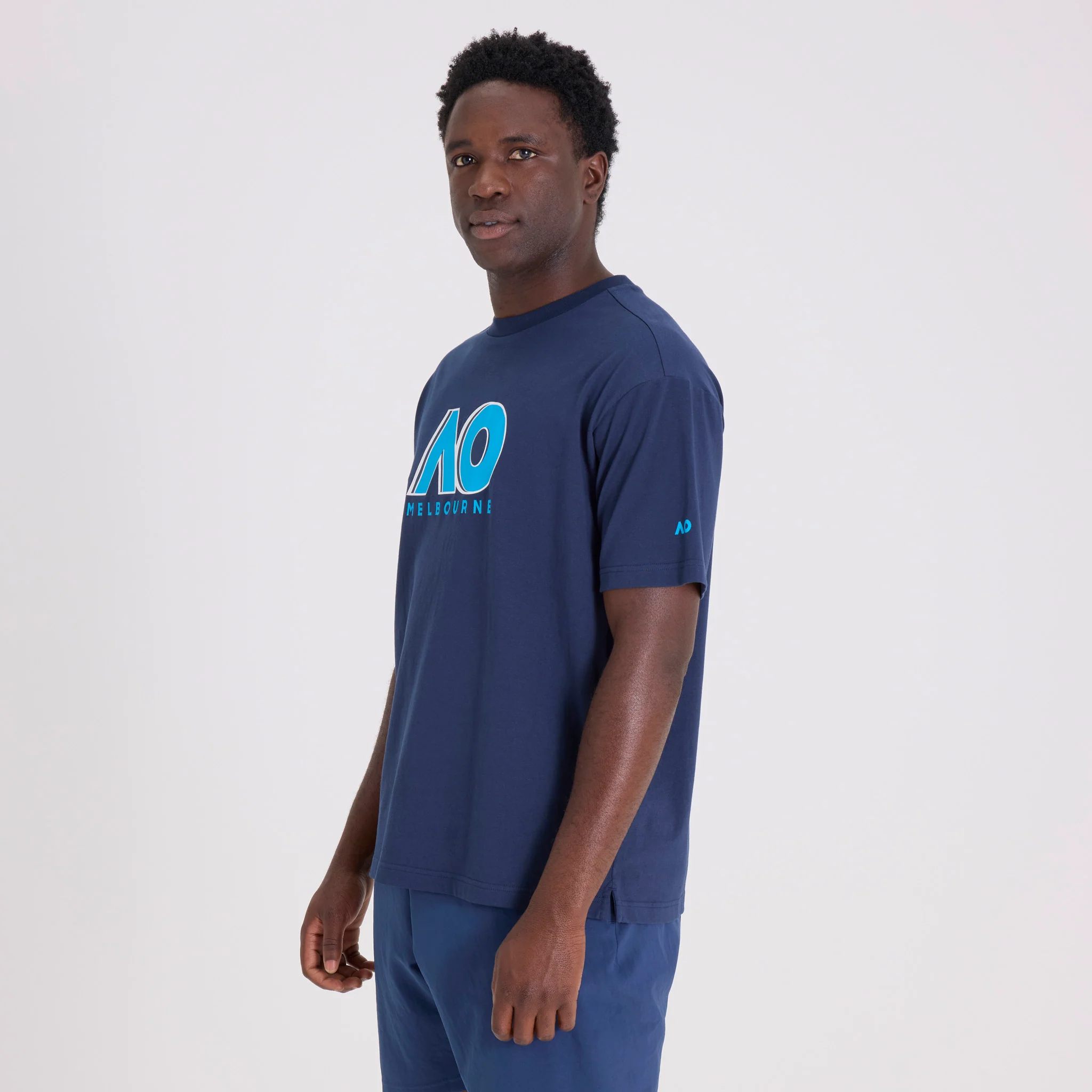 Unisex Australian Open Logo T-Shirt Navy - Image 4