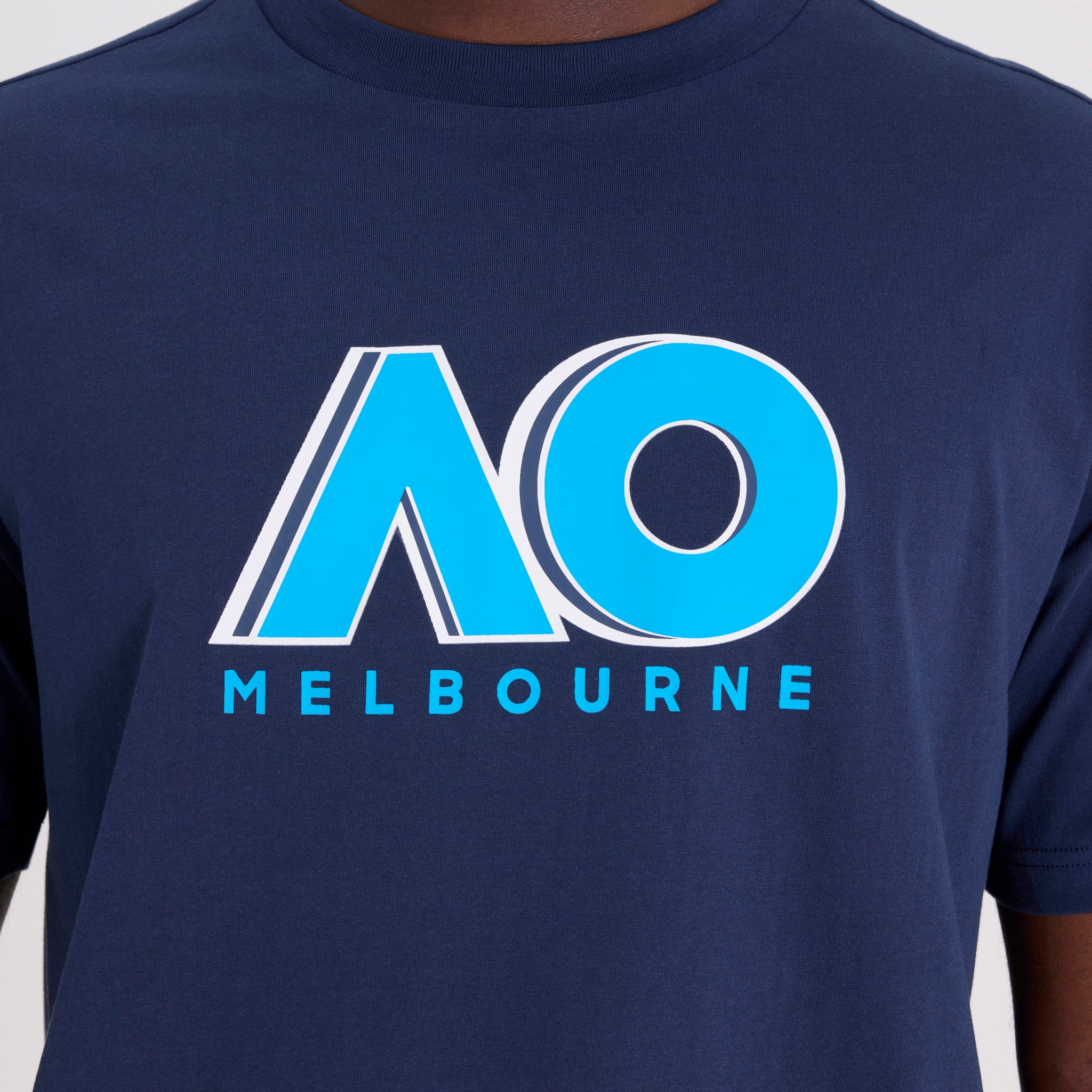 Unisex Australian Open Logo T-Shirt Navy - Image 7