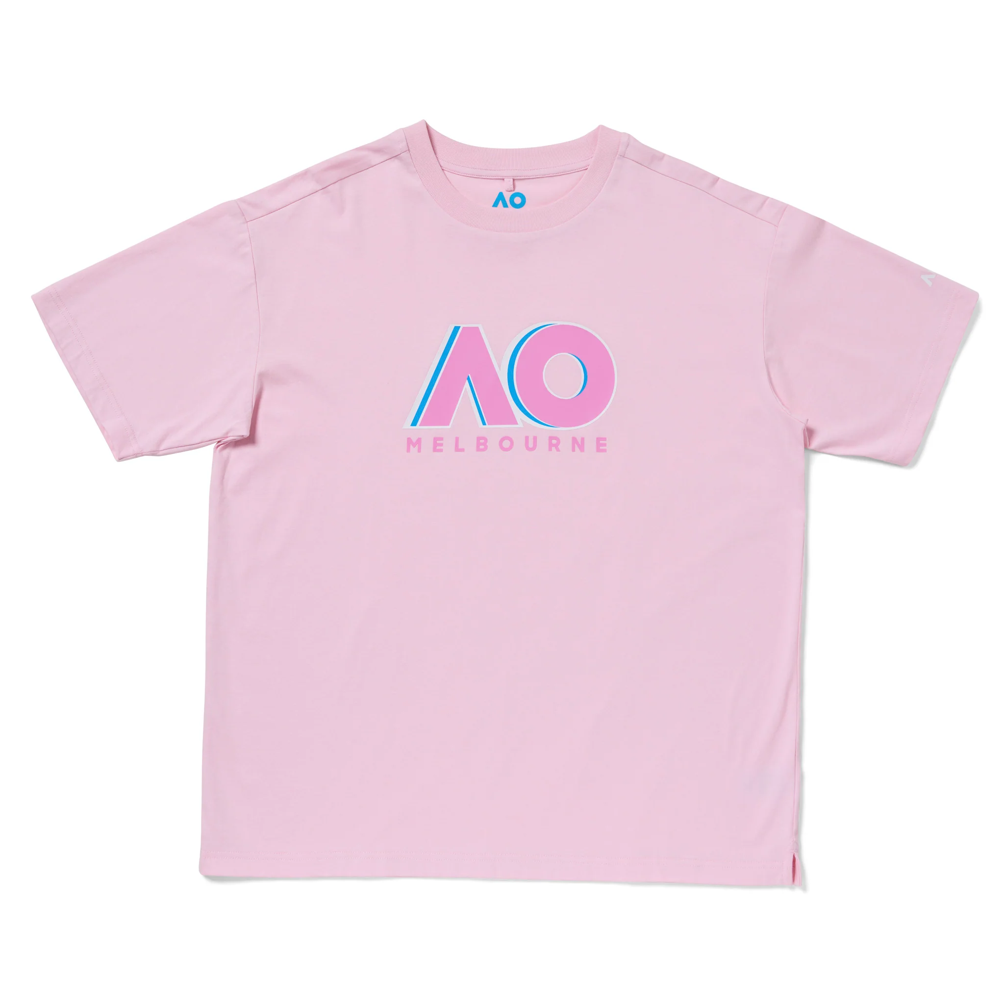 Unisex Australian Open Logo T-Shirt Pink - Image 8
