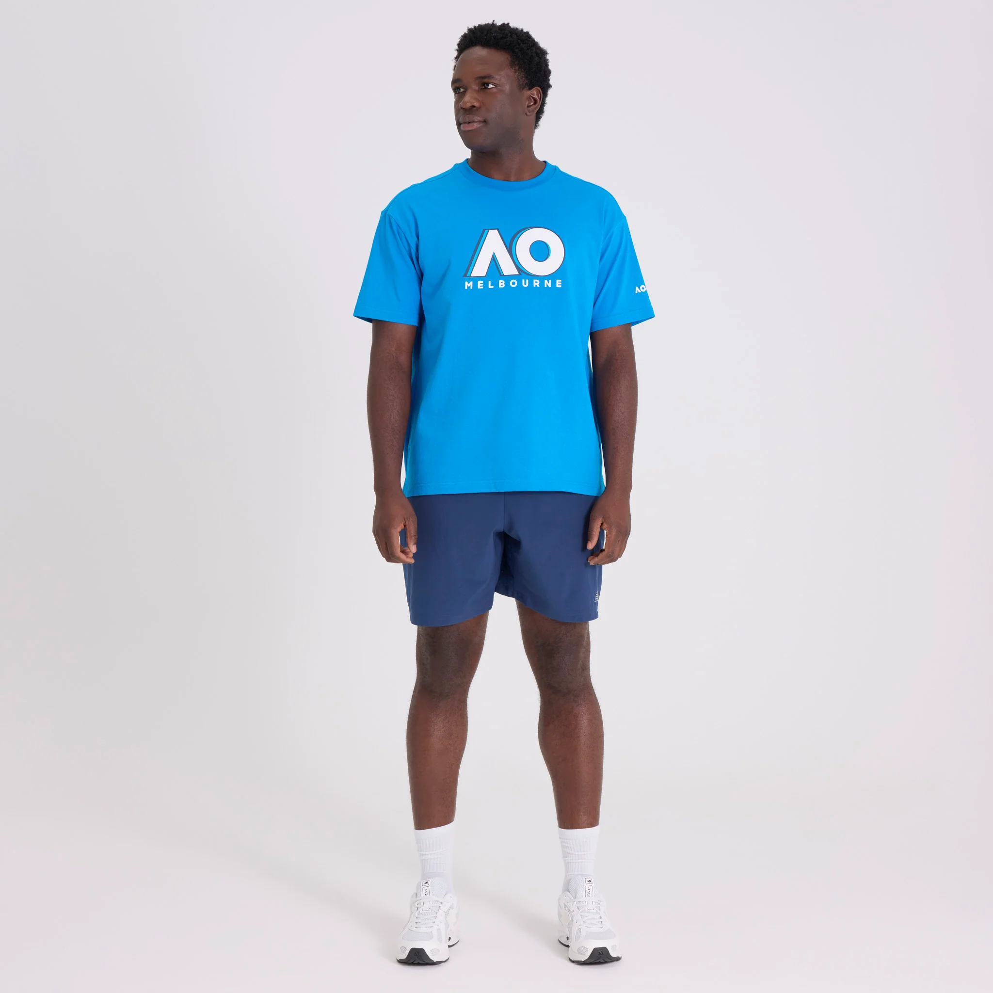 Unisex Australian Open Logo T-Shirt Blue - Image 3