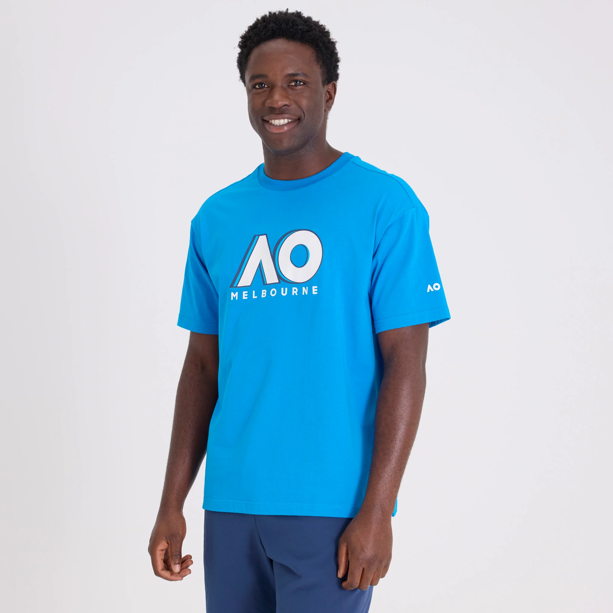 Unisex Australian Open Logo T-Shirt Blue - Image 4