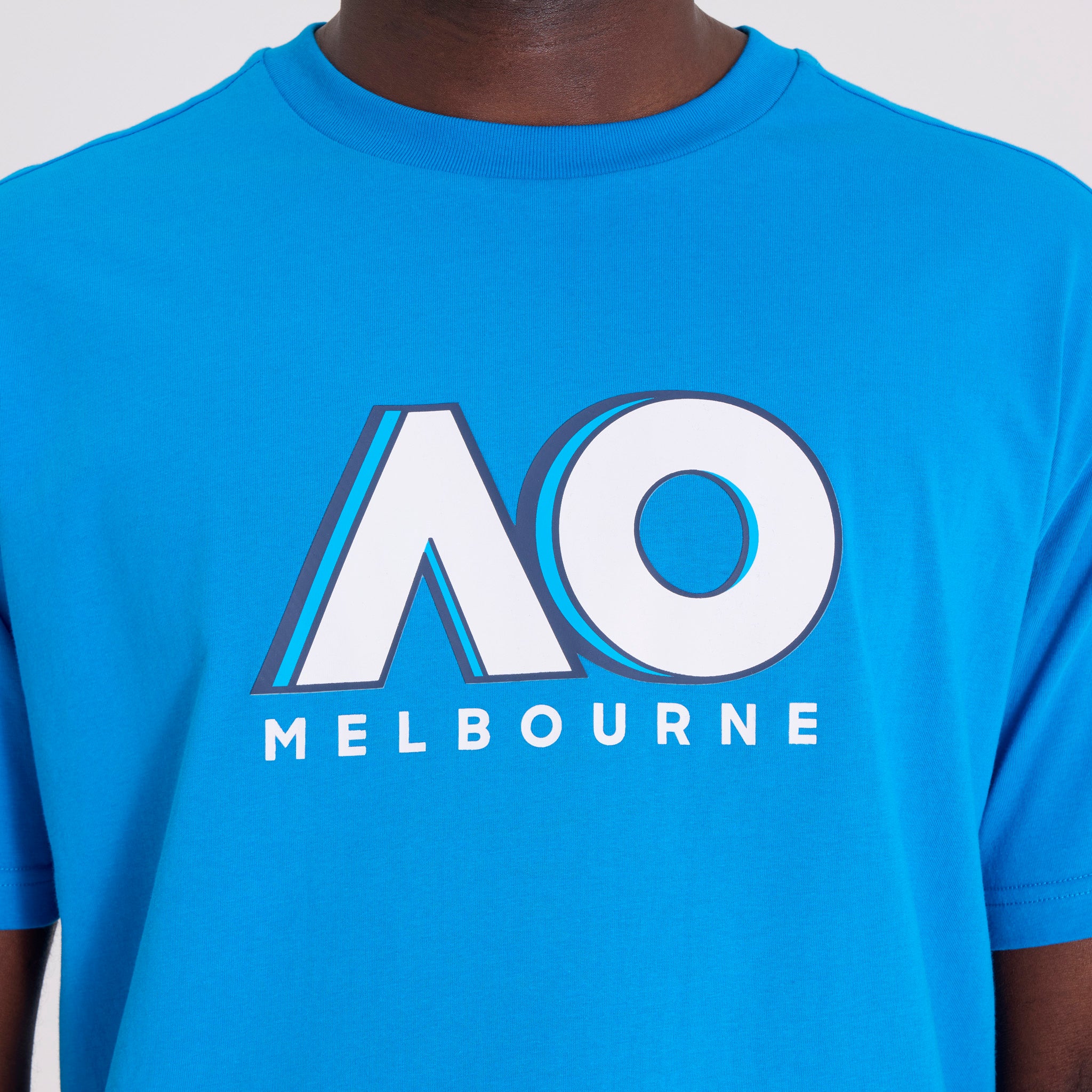 Unisex Australian Open Logo T-Shirt Blue - Image 7