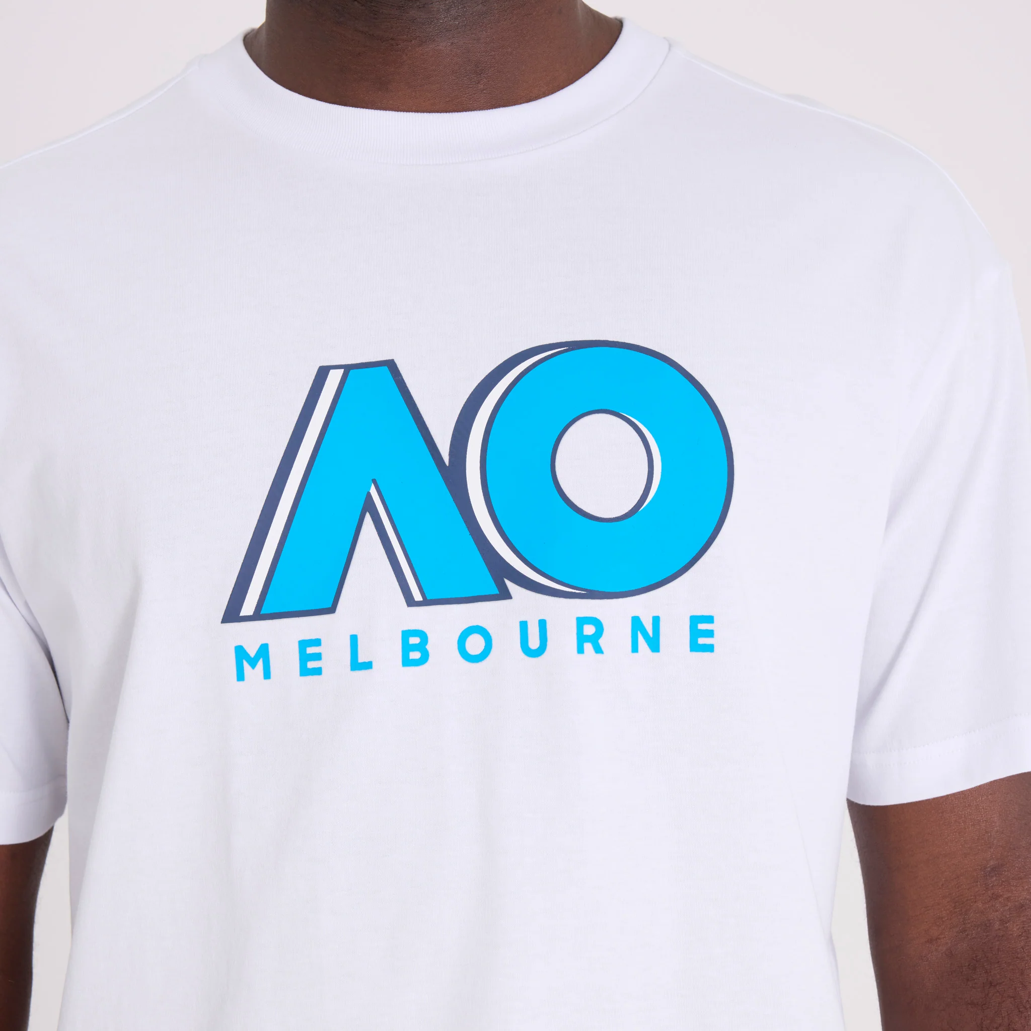 Unisex Australian Open Logo T-Shirt White - Image 6