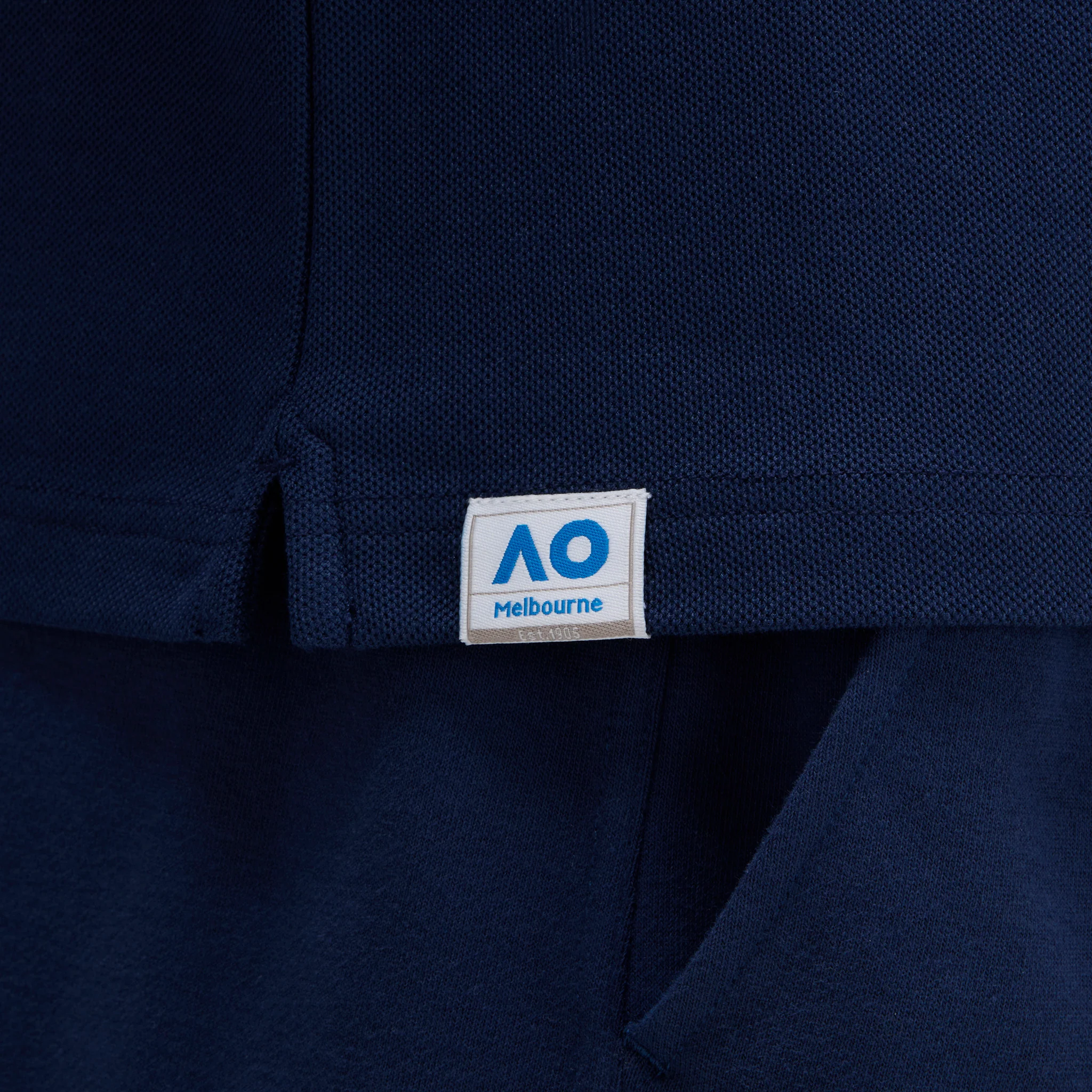 Men's Australian Open Polo Shirt Navy - Image 4