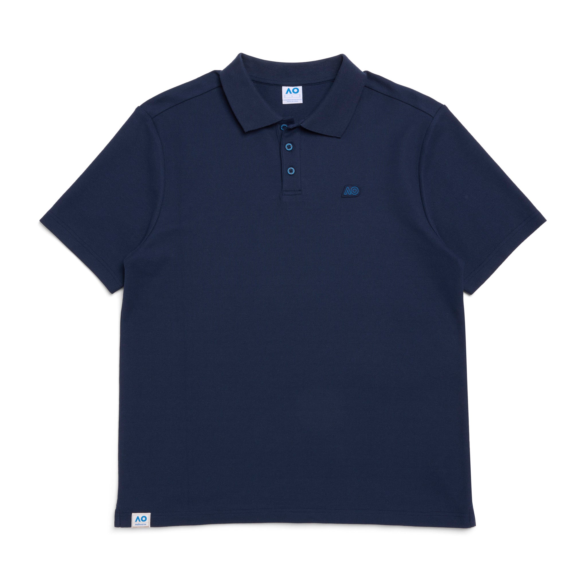 Men's Australian Open Polo Shirt Navy - Image 8